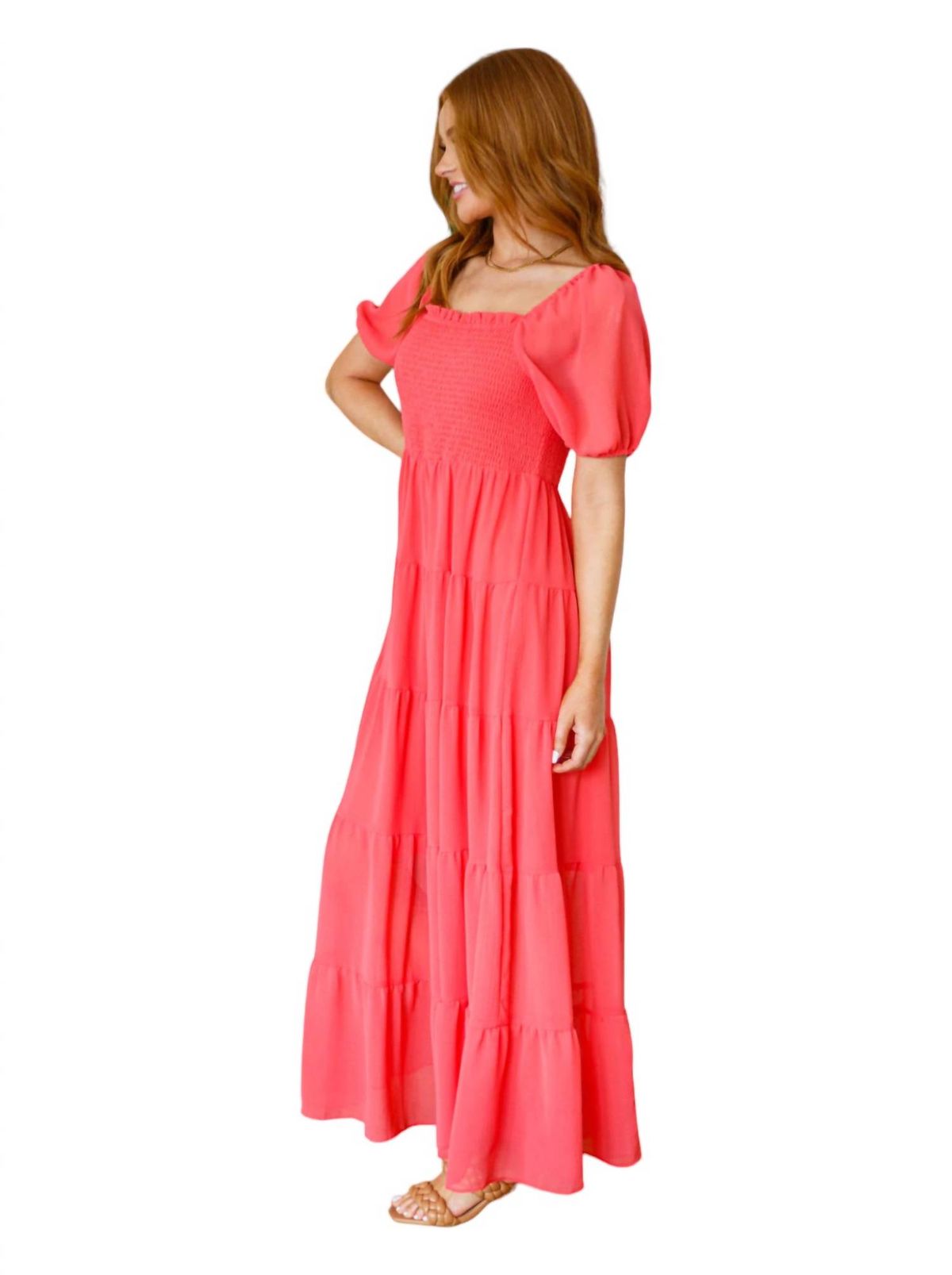 Style 1-2147931990-74 ANDREE BY UNIT Size S Red Floor Length Maxi on Queenly