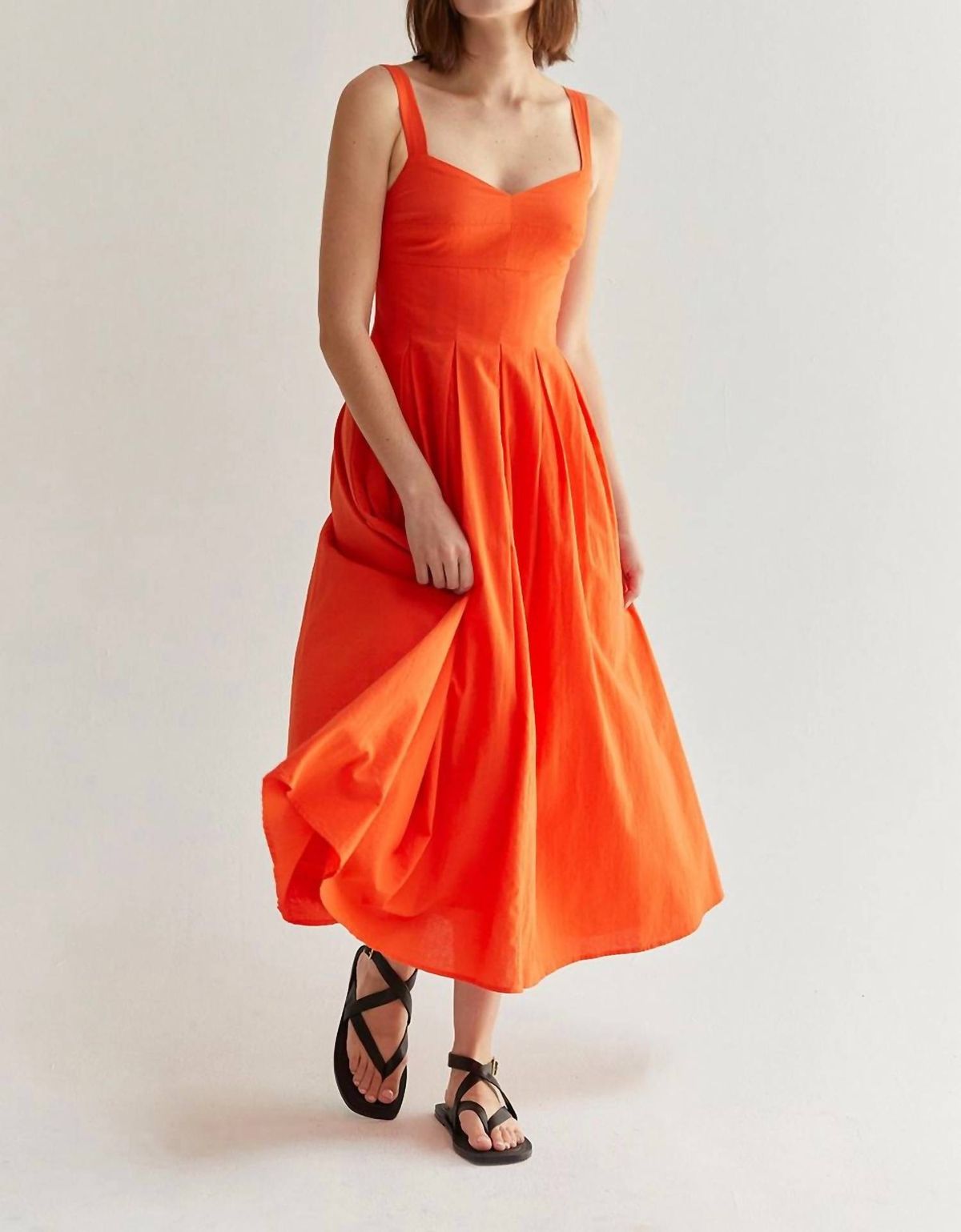 Style 1-3903378698-149 CRESCENT Size L Orange Cocktail Dress on Queenly