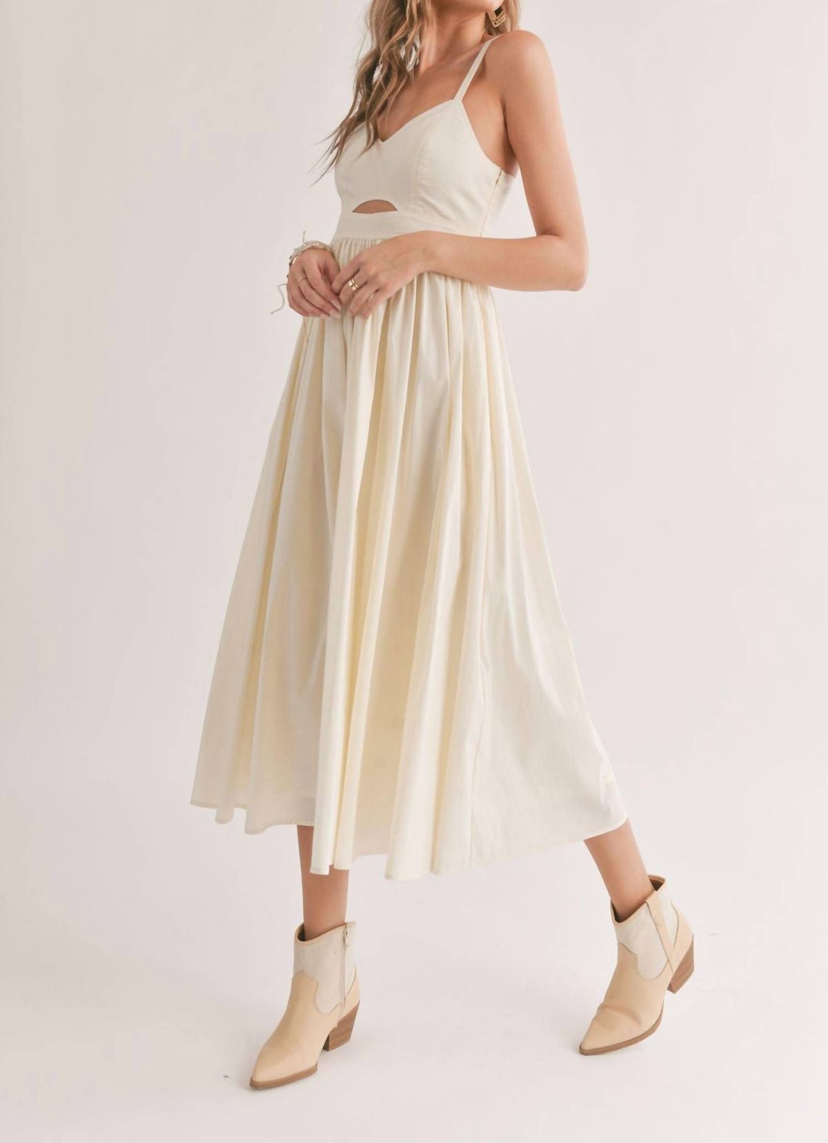 Style 1-2996206434-149 Sadie & Sage Size L Nude Cocktail Dress on Queenly