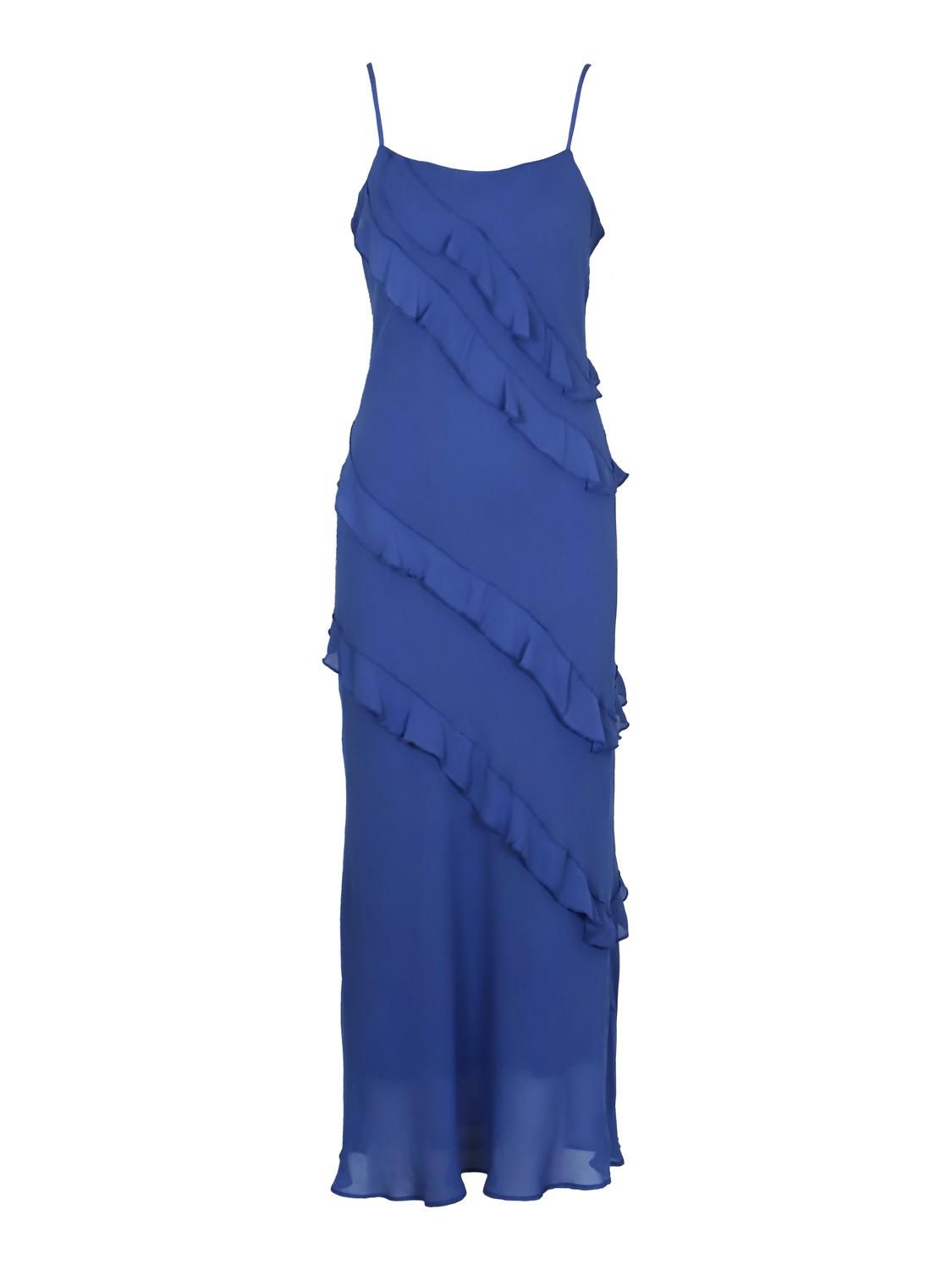 Style 1-794531378-74 LUCY PARIS Size S Blue Floor Length Maxi on Queenly