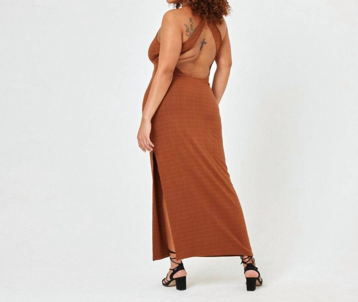 Style 1-4036623000-149 L*SPACE Size L Brown Floor Length Maxi on Queenly