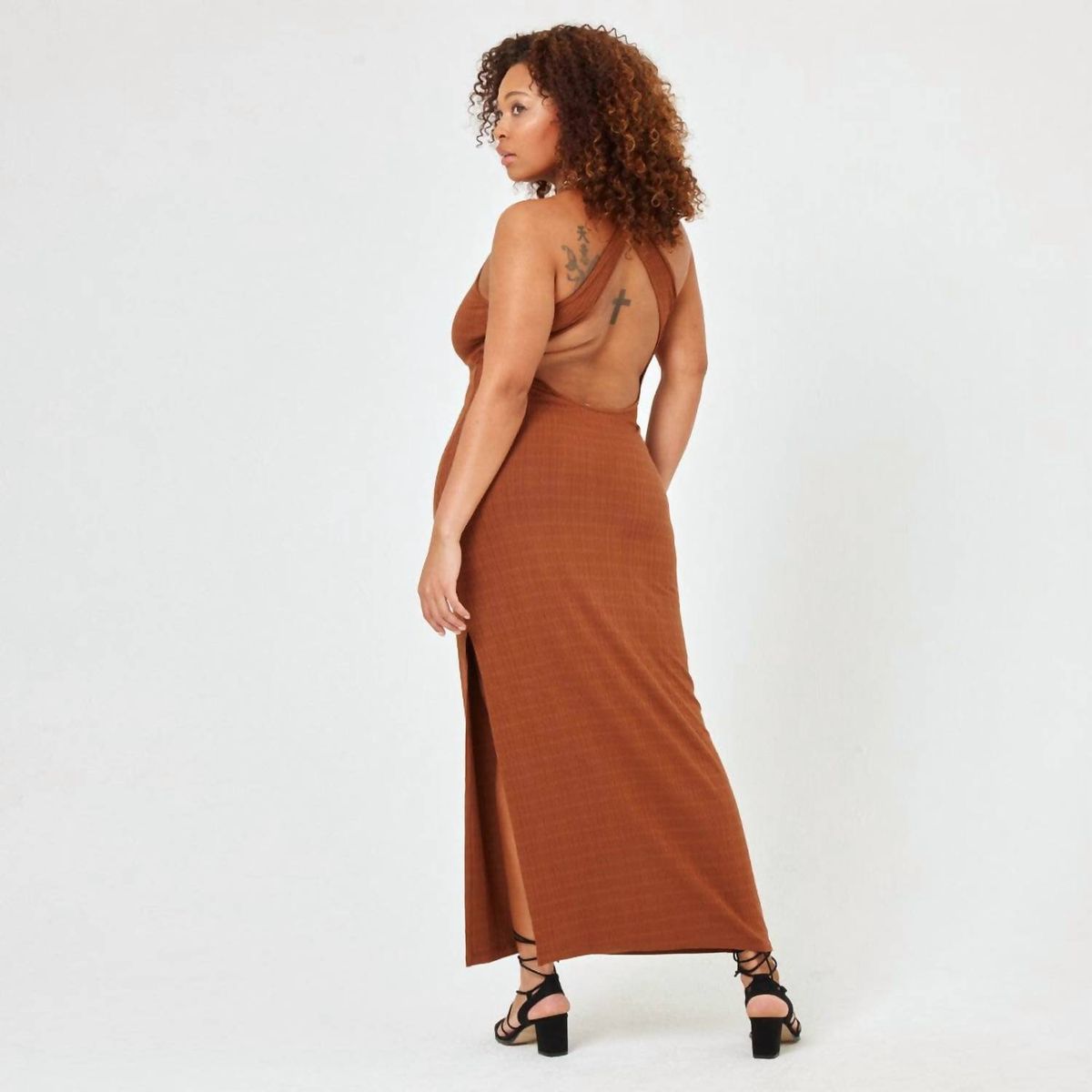 Style 1-4036623000-149 L*SPACE Size L Brown Floor Length Maxi on Queenly