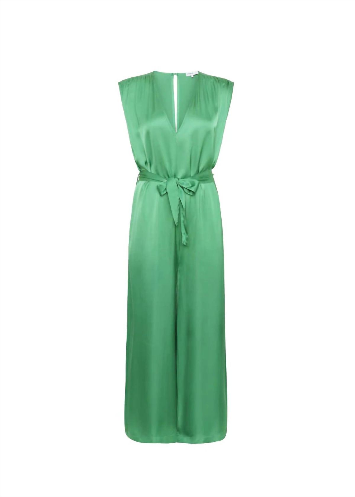 Style 1-1354416720-149 FRNCH Size L Green Formal Jumpsuit on Queenly