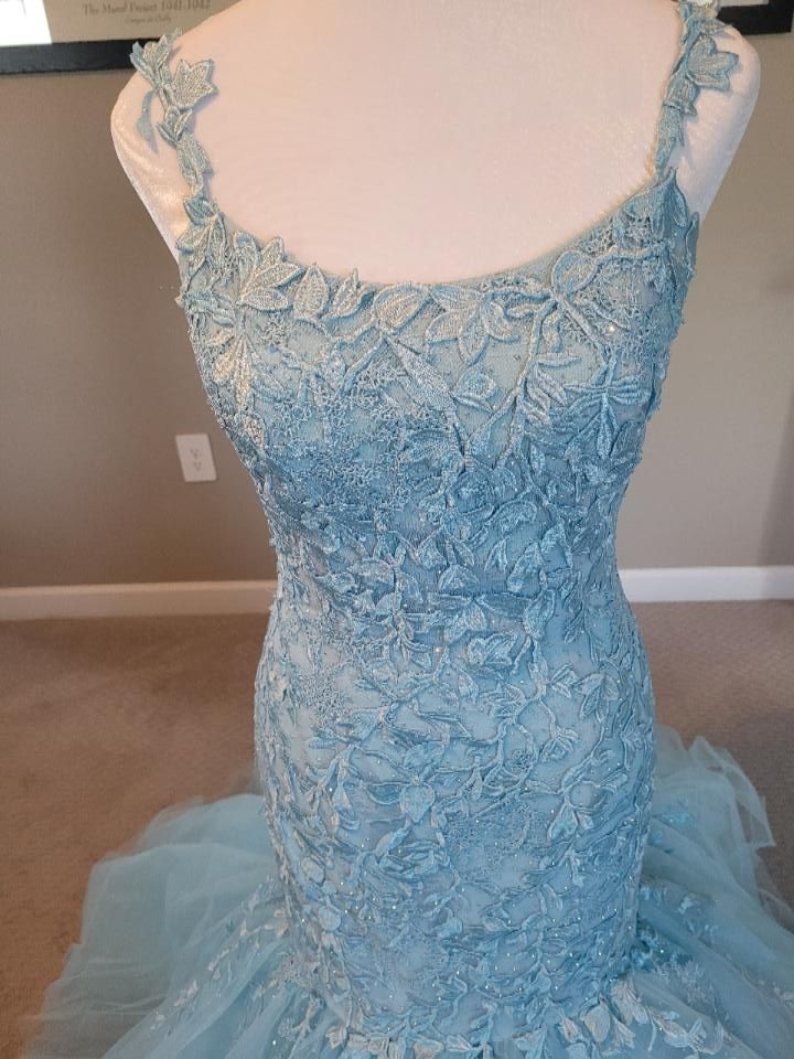 Sherri Hill Size 2 Blue Mermaid Dress on Queenly