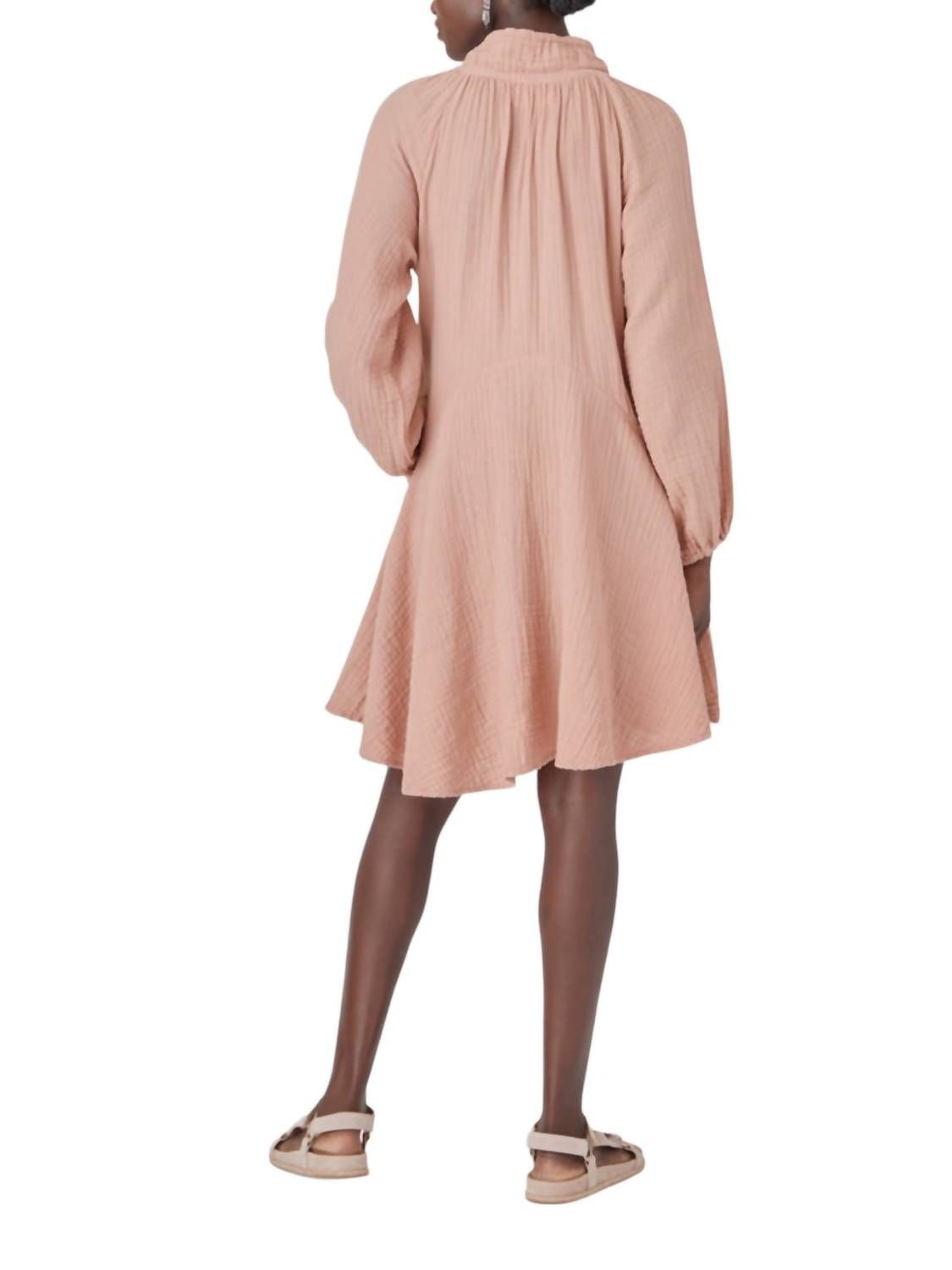 Style 1-2934285878-149 XIRENA Size L Long Sleeve Pink Cocktail Dress on Queenly