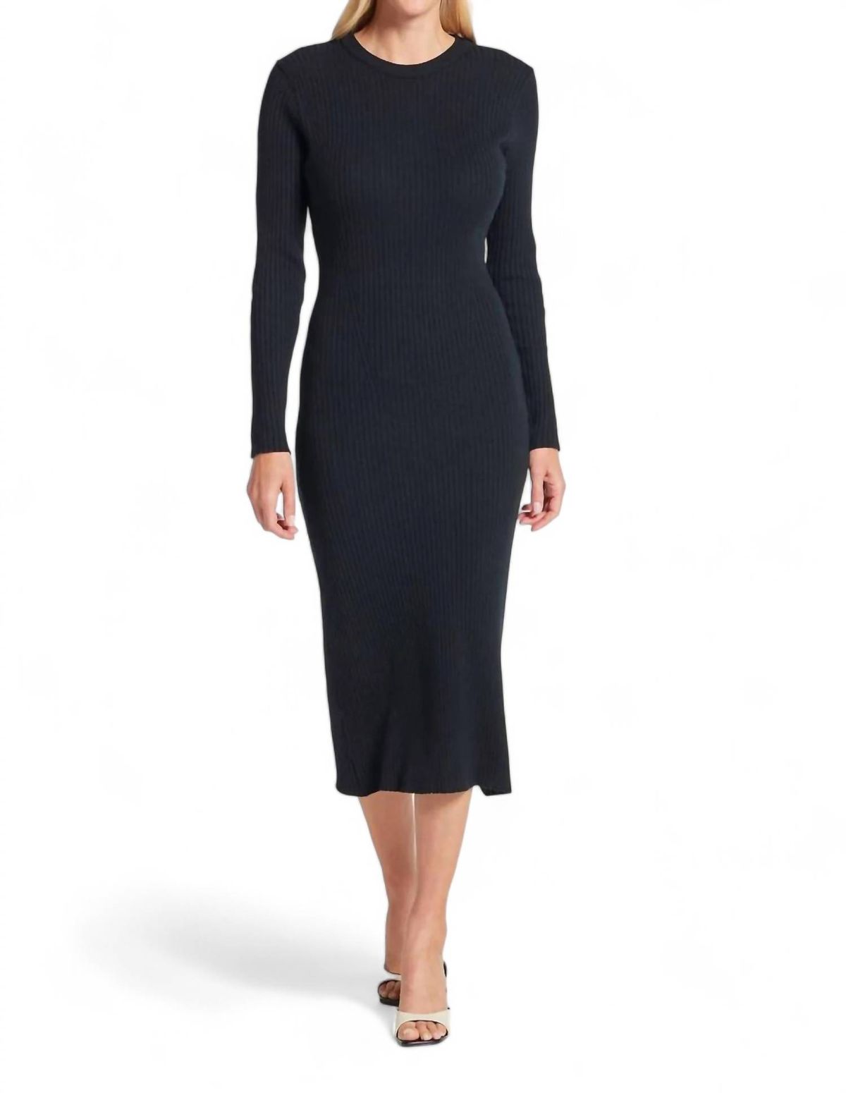 Style 1-904813990-892 Anatomie Size M Long Sleeve Black Cocktail Dress on Queenly