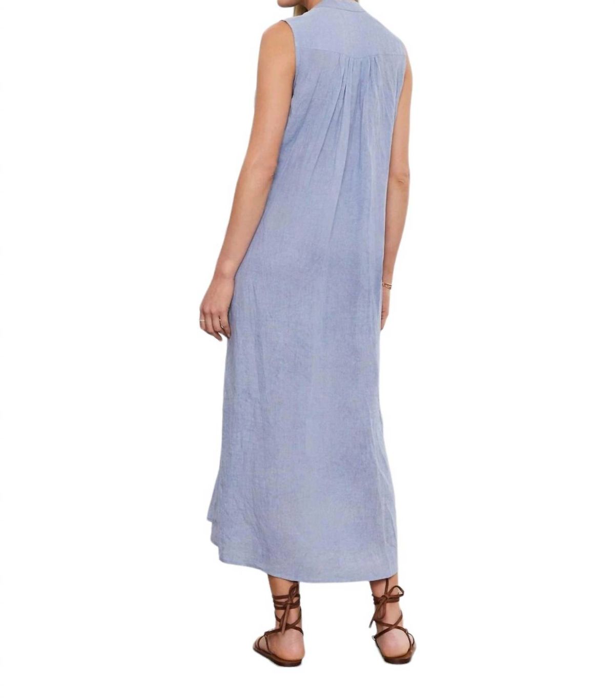 Style 1-1091263348-149 Velvet by Graham & Spencer Size L Blue Floor Length Maxi on Queenly