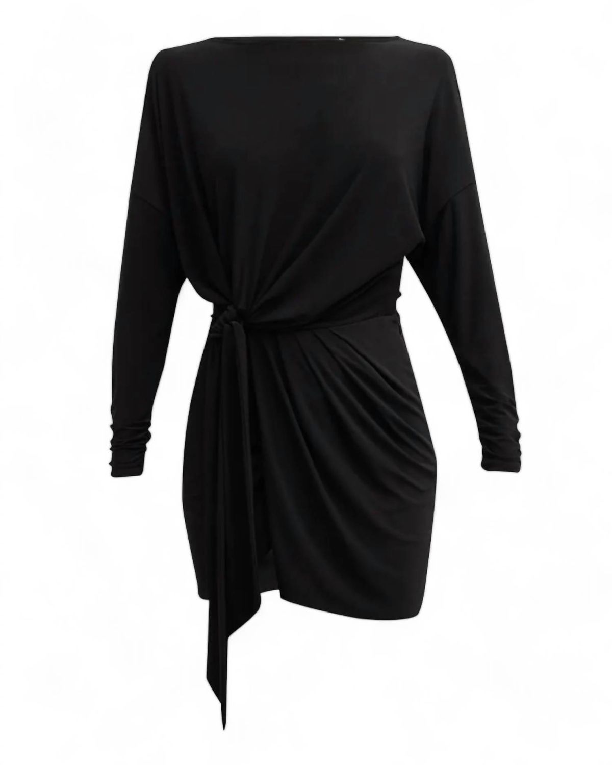 Style 1-4290681129-70 Ramy Brook Size XS Long Sleeve Black Cocktail Dress on Queenly