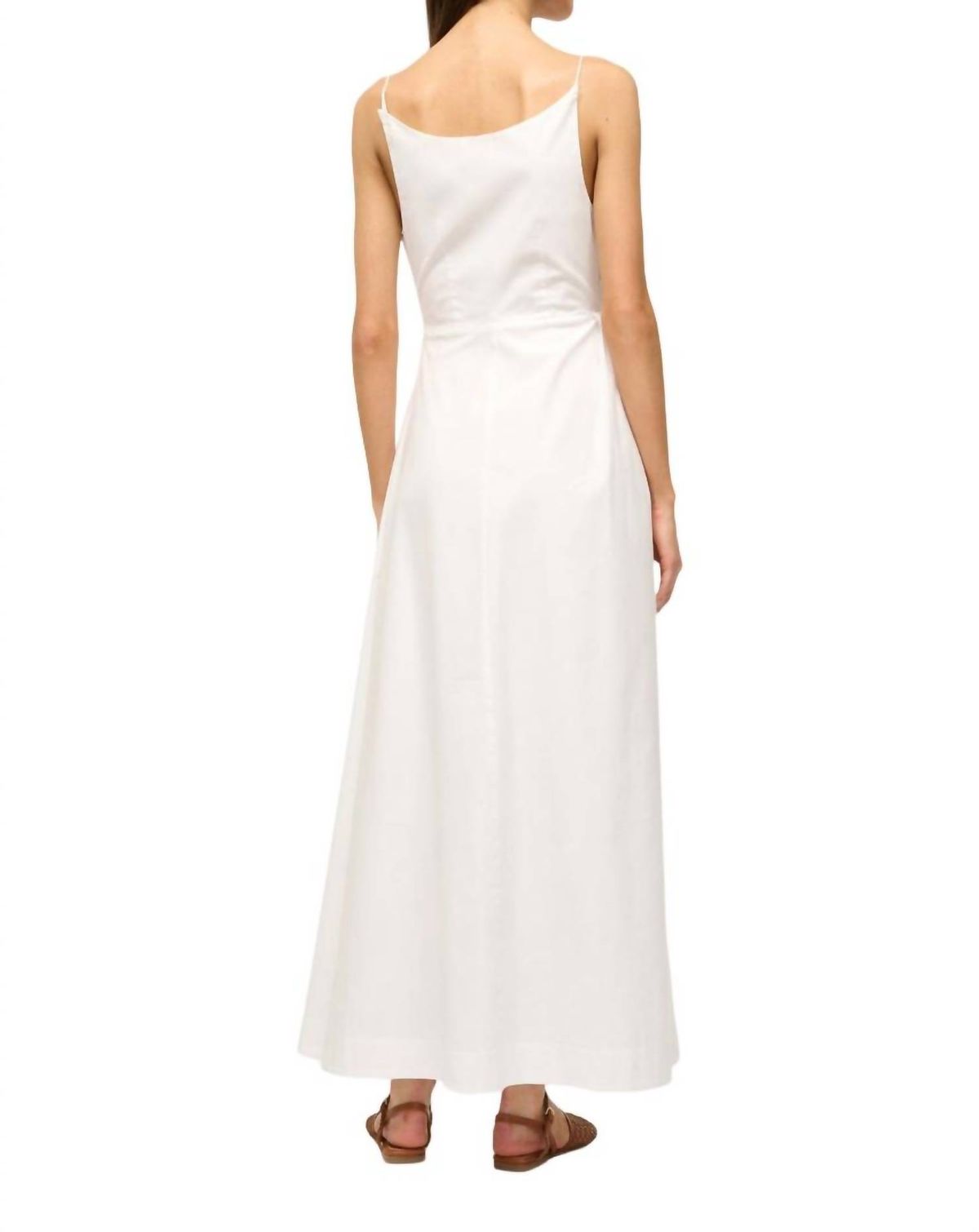 Style 1-1279772095-649 STAUD Size 2 White Floor Length Maxi on Queenly