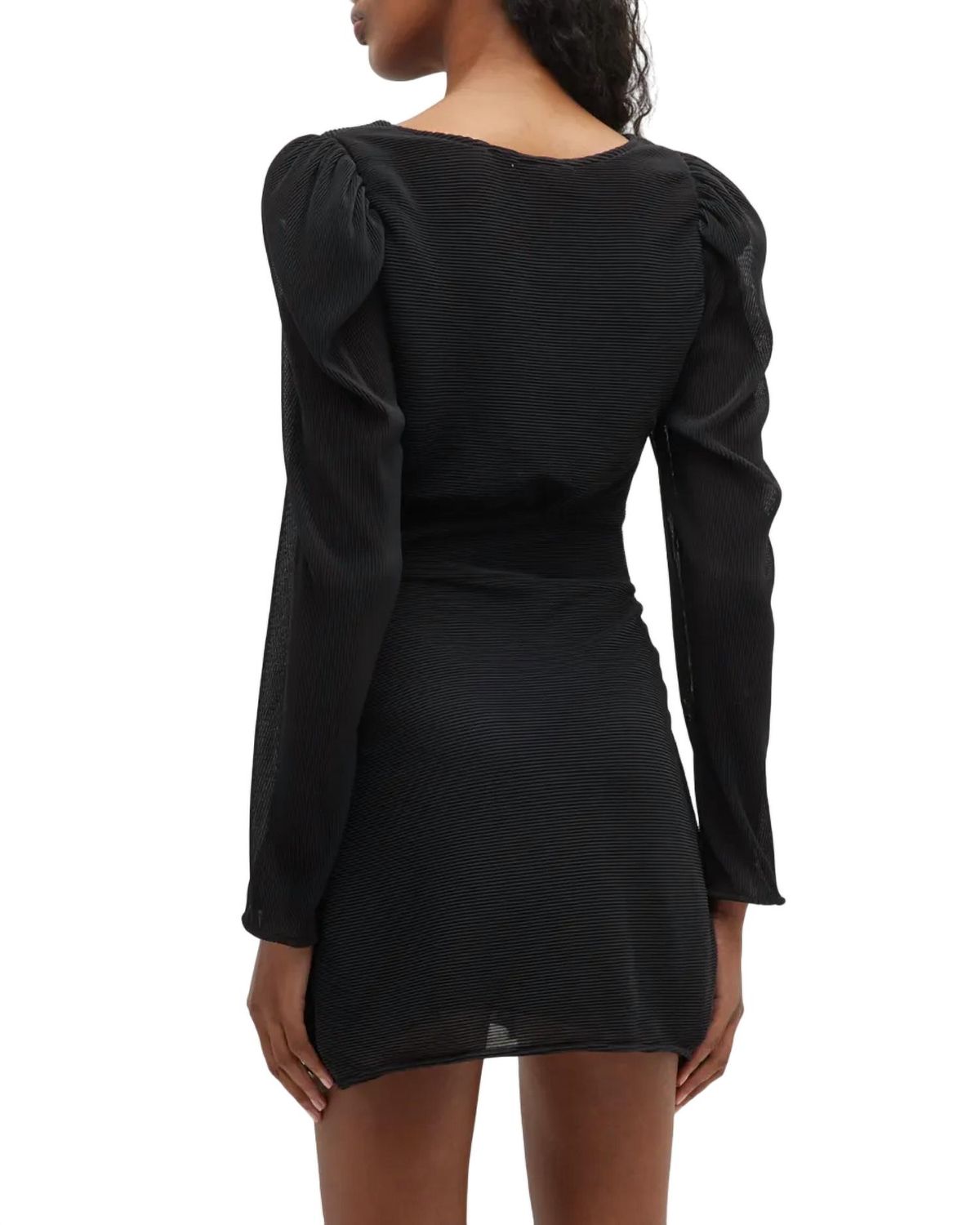 Style 1-140284041-1901 LoveShackFancy Size 6 Long Sleeve Black Cocktail Dress on Queenly