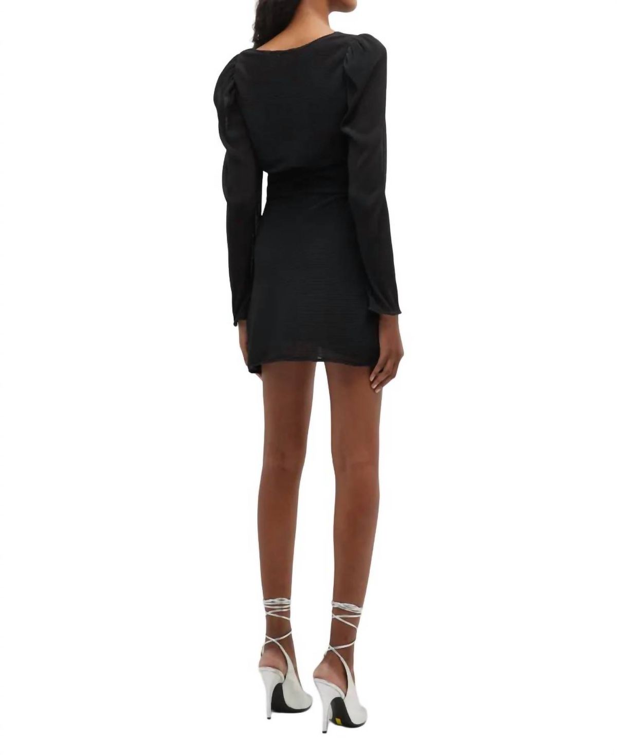 Style 1-140284041-1901 LoveShackFancy Size 6 Long Sleeve Black Cocktail Dress on Queenly