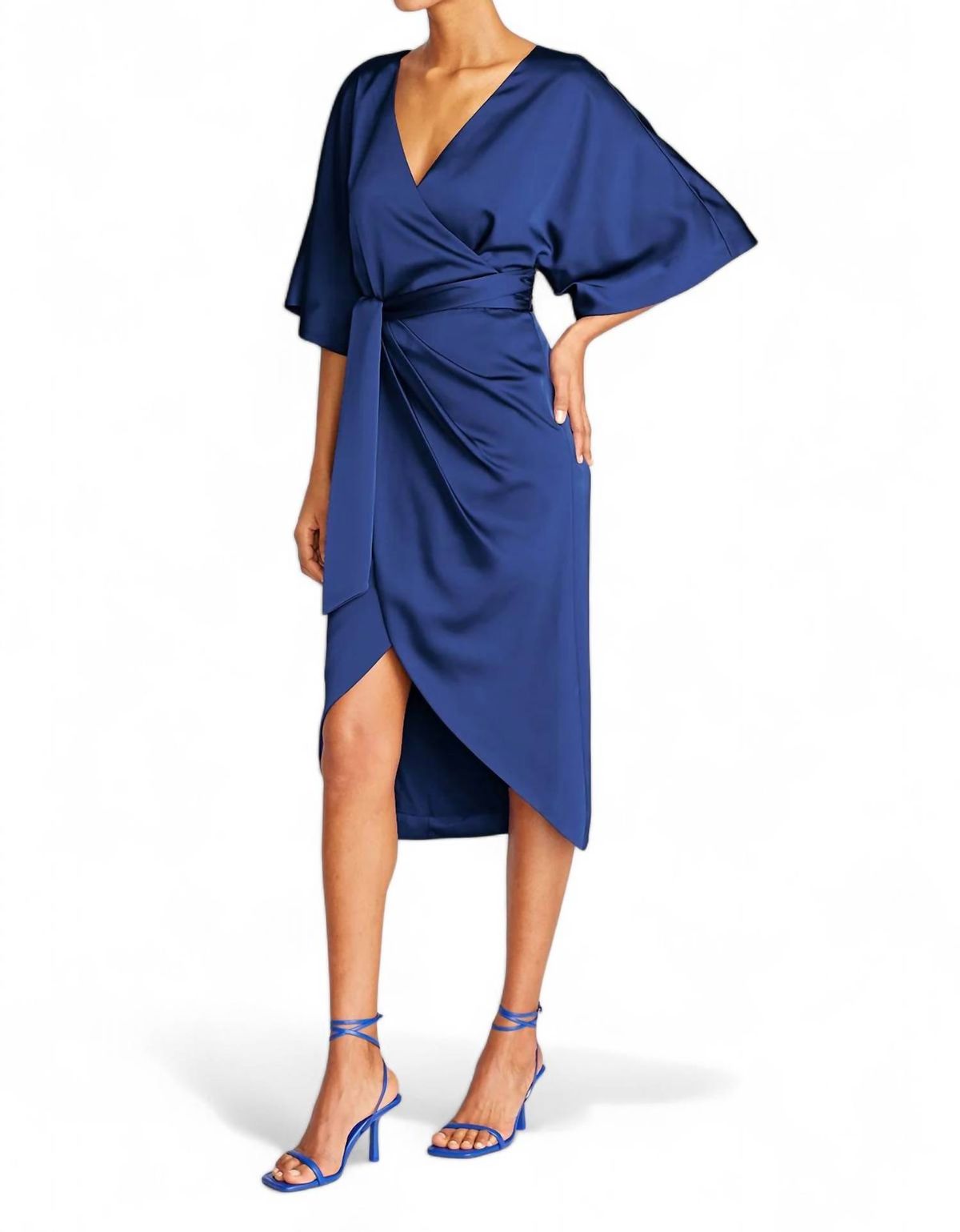 Style 1-3219767802-1498 THEIA Size 4 Royal Blue Cocktail Dress on Queenly