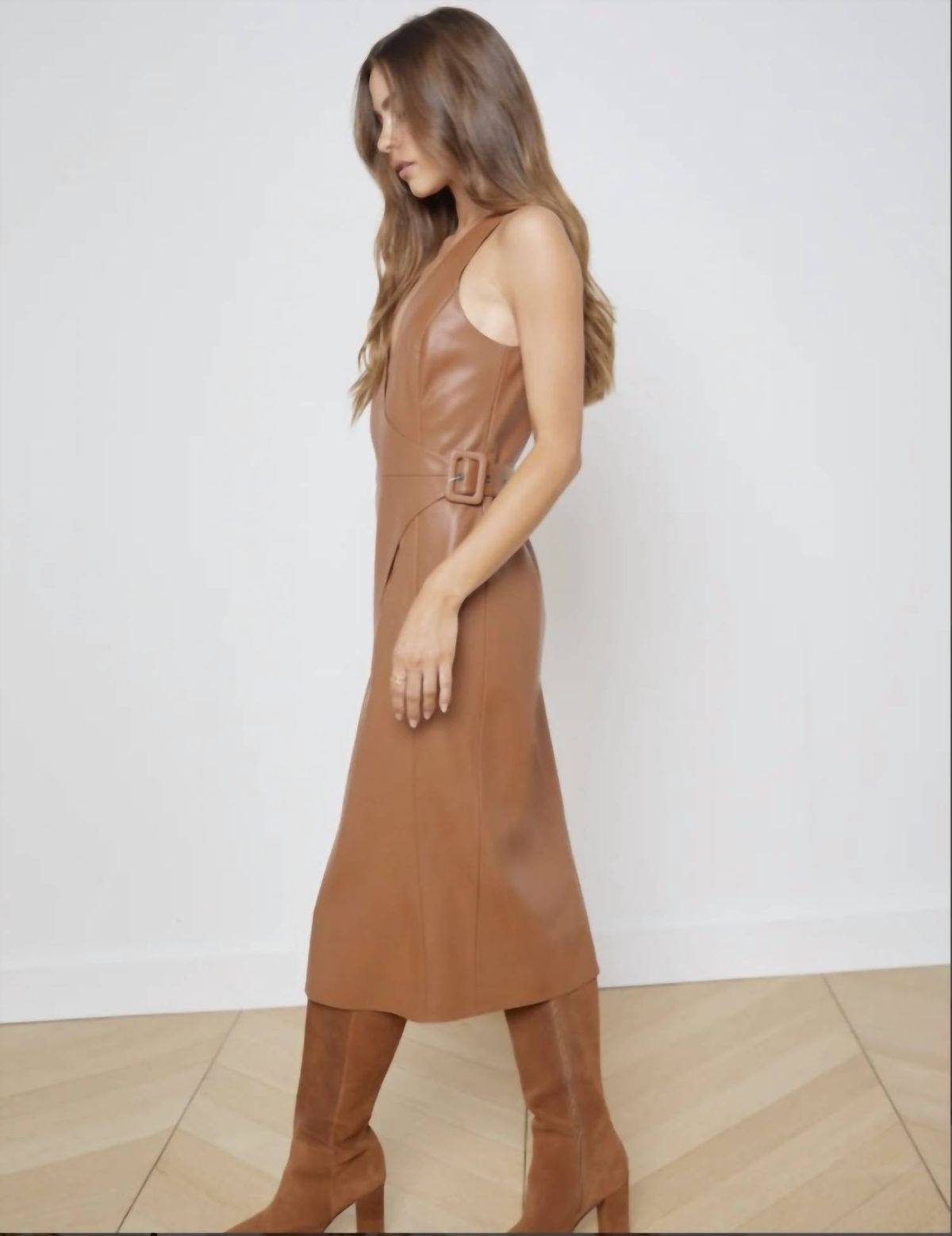 Style 1-3744182480-98 L'Agence Size 10 Brown Cocktail Dress on Queenly