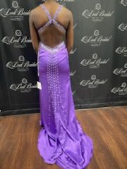 Size 0 Purple Side Slit Dress on Queenly