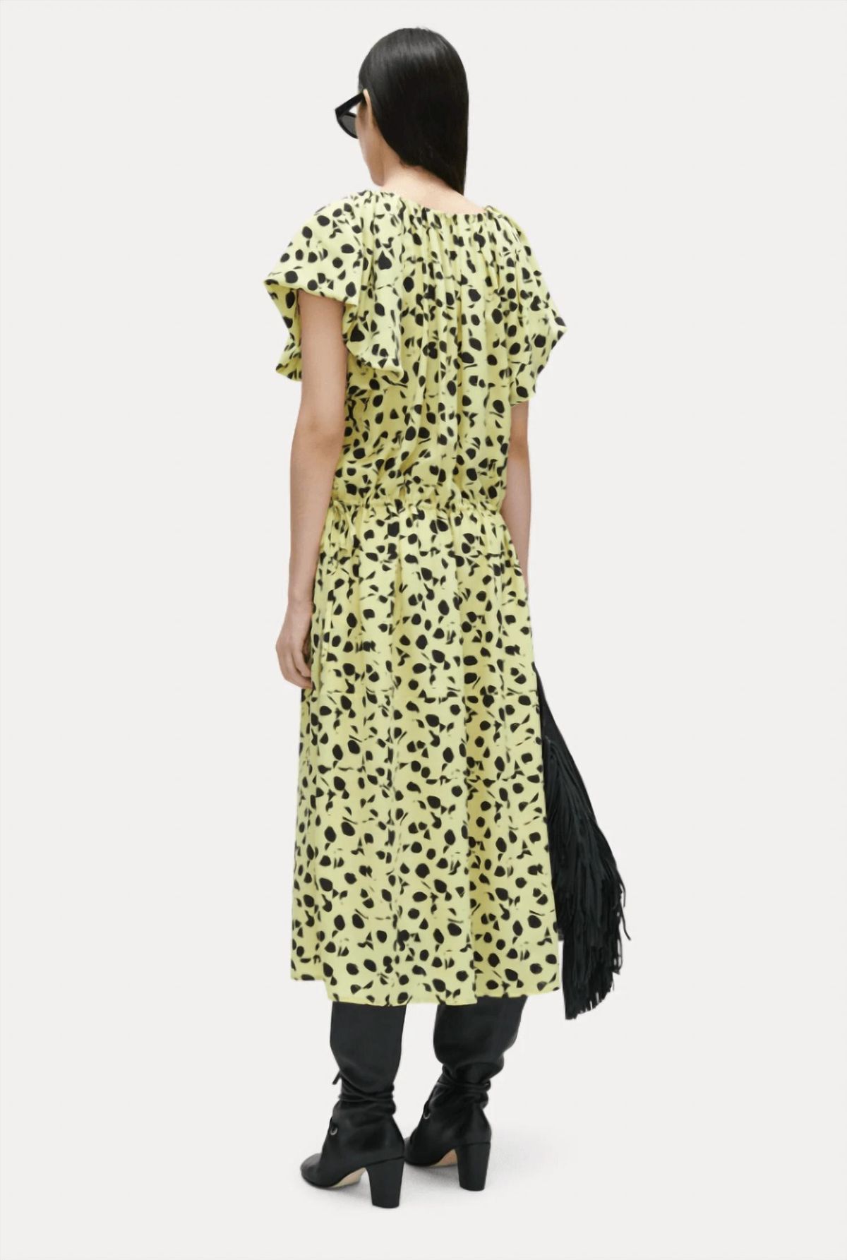 Style 1-4185083404-897 RACHEL COMEY Size M Cap Sleeve Satin Yellow Cocktail Dress on Queenly