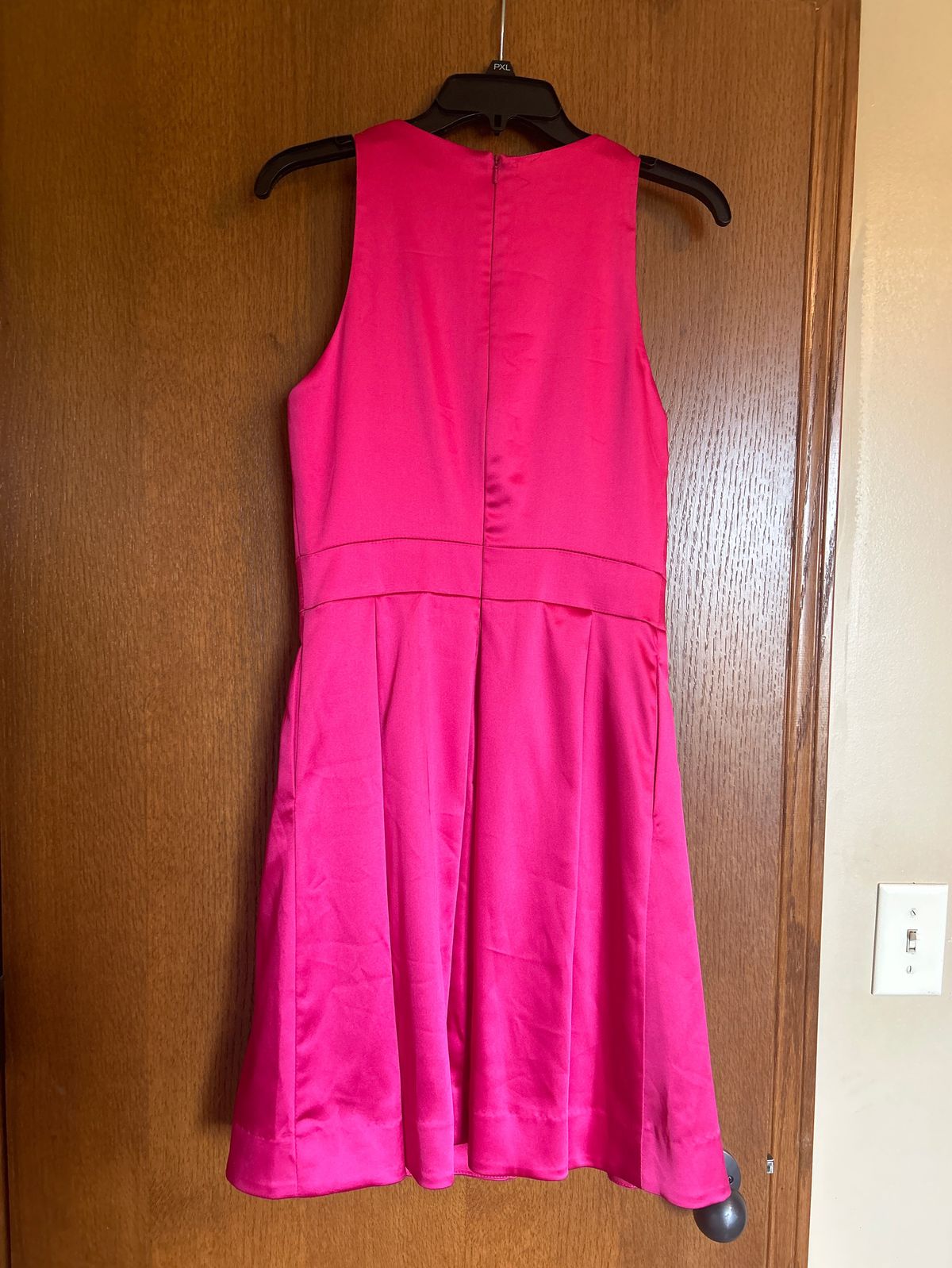 Ieena for Mac Duggal Size 6 Homecoming High Neck Pink Cocktail Dress on Queenly