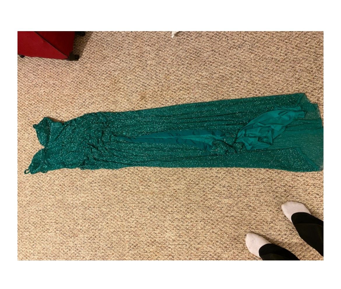 Sherri Hill Size 4 Prom Green A-line Dress on Queenly