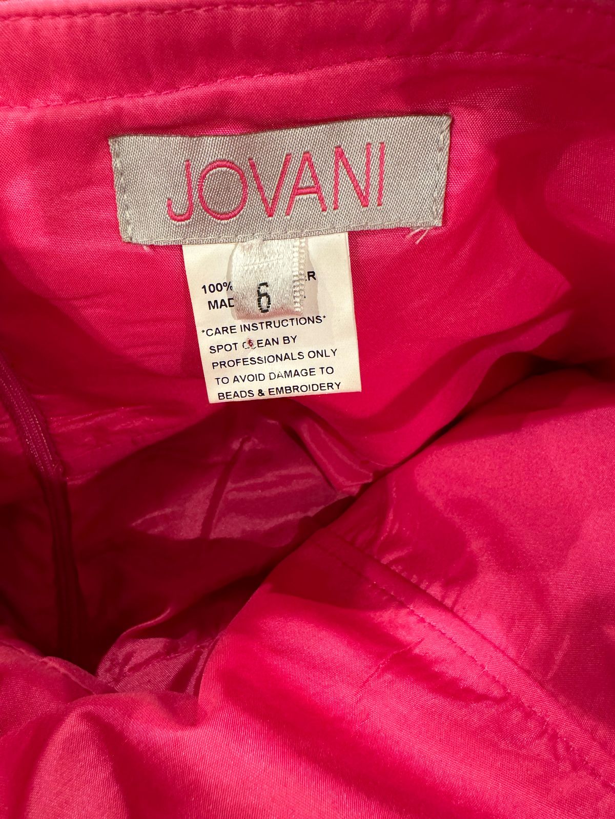 Style JVN63387 Jovani Size 6 Prom Pink Cocktail Dress on Queenly