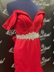 Size 2 Red Mermaid Dress on Queenly