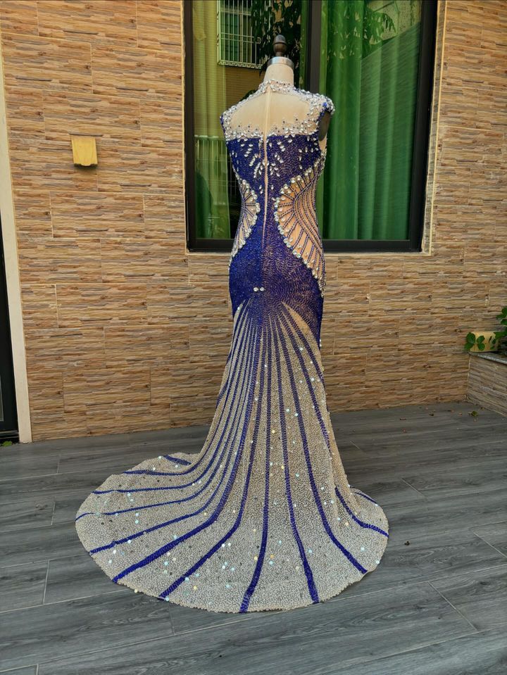 Size 4 Prom Royal Blue Mermaid Dress on Queenly