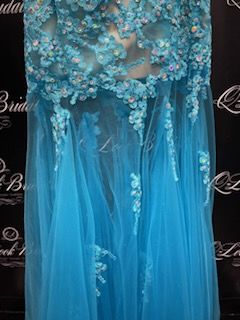 Size 2 Blue Mermaid Dress on Queenly