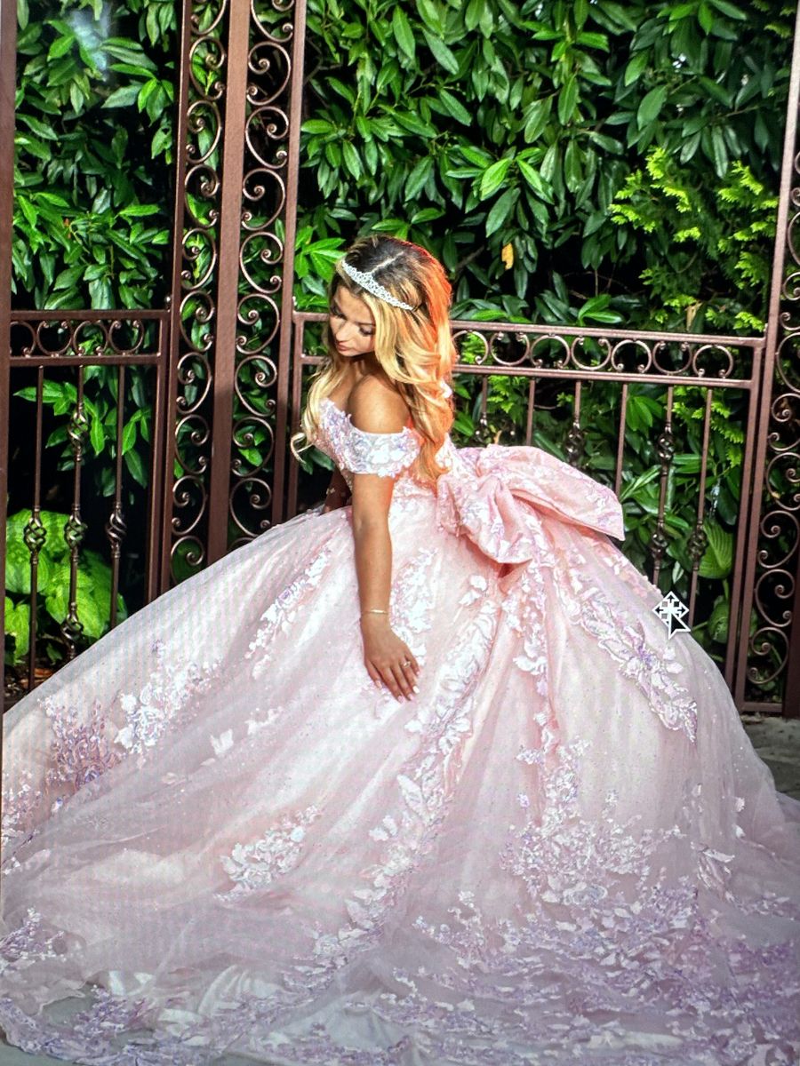 Size 4 Pink Ball Gown on Queenly