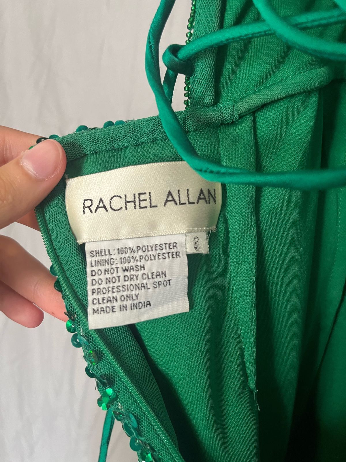 Rachel Allan Size 8 Prom Halter Green Cocktail Dress on Queenly