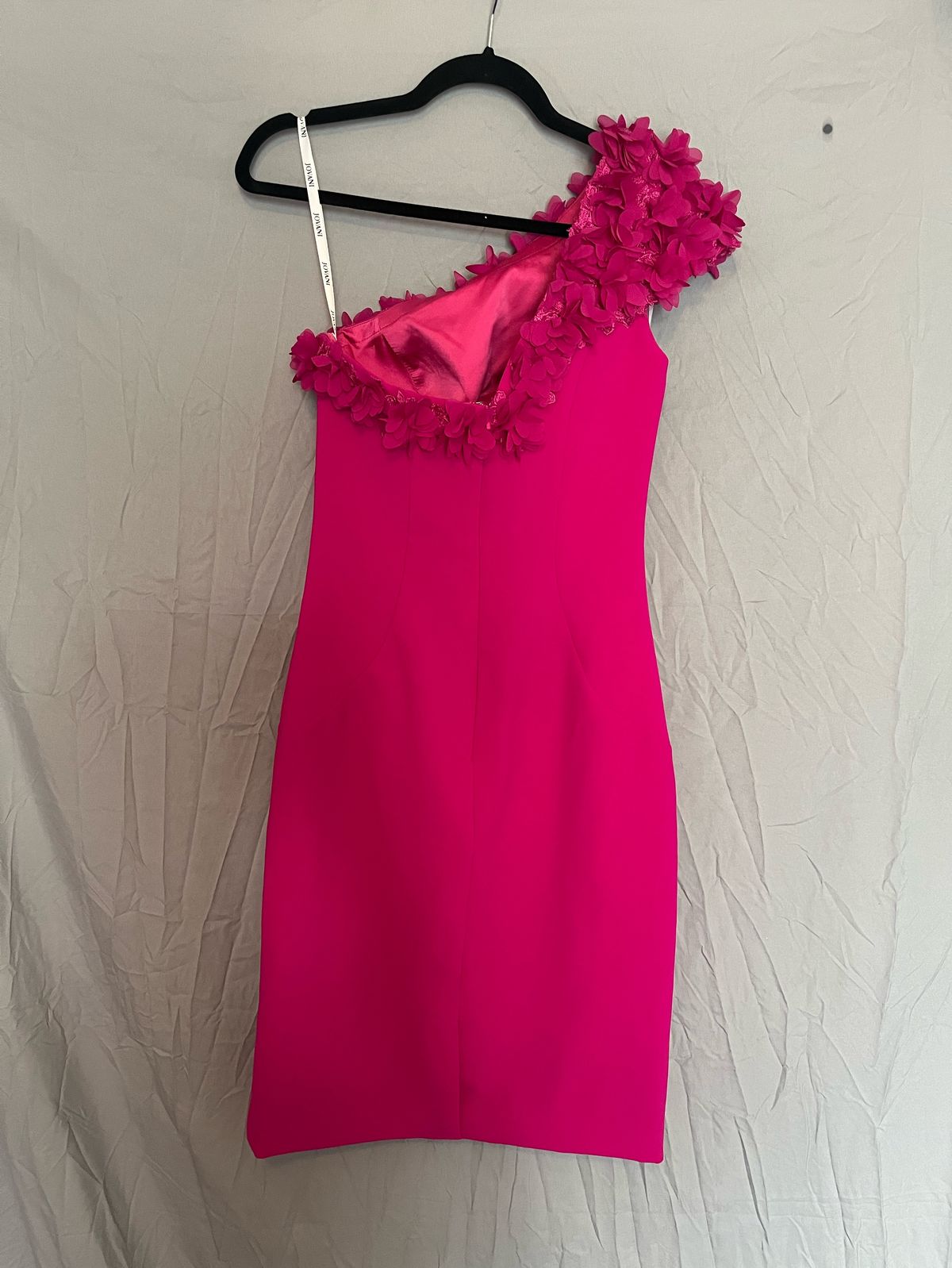 Jovani Size 4 Pageant One Shoulder Pink Cocktail Dress on Queenly