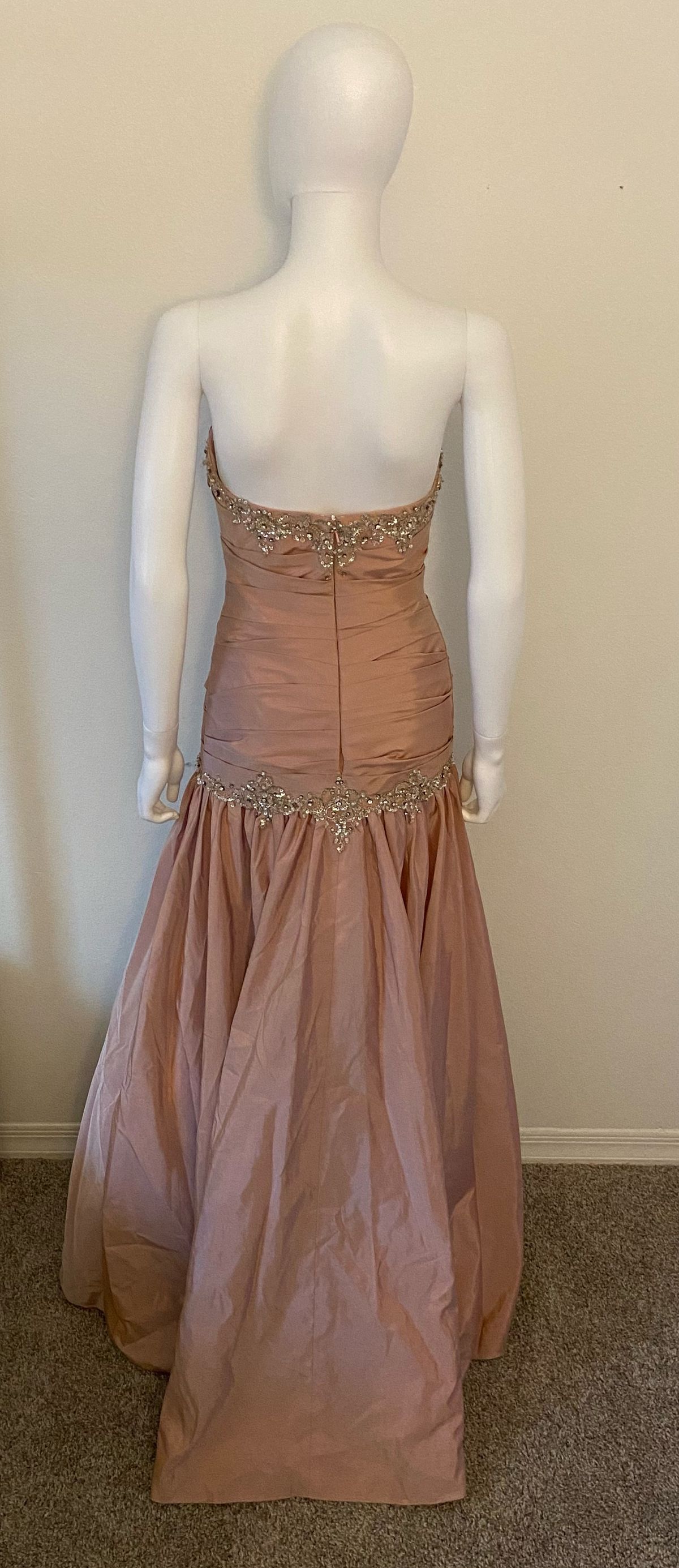 Precious Formals Size 6 Prom Strapless Pink Mermaid Dress on Queenly