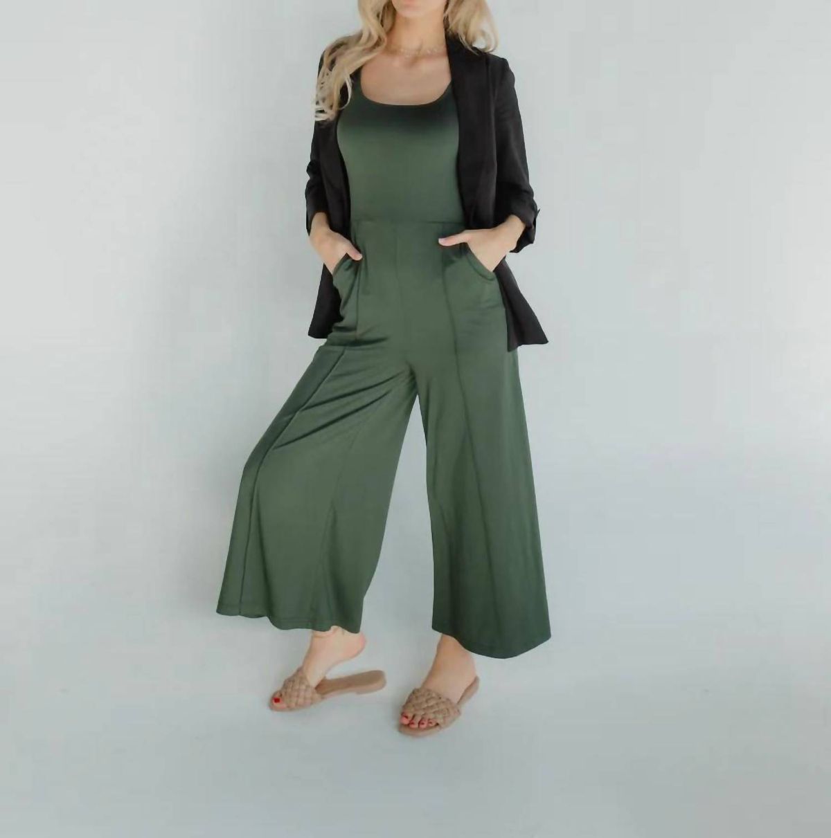 Style 1-1867189559-74 Savraé Size S Green Formal Jumpsuit on Queenly