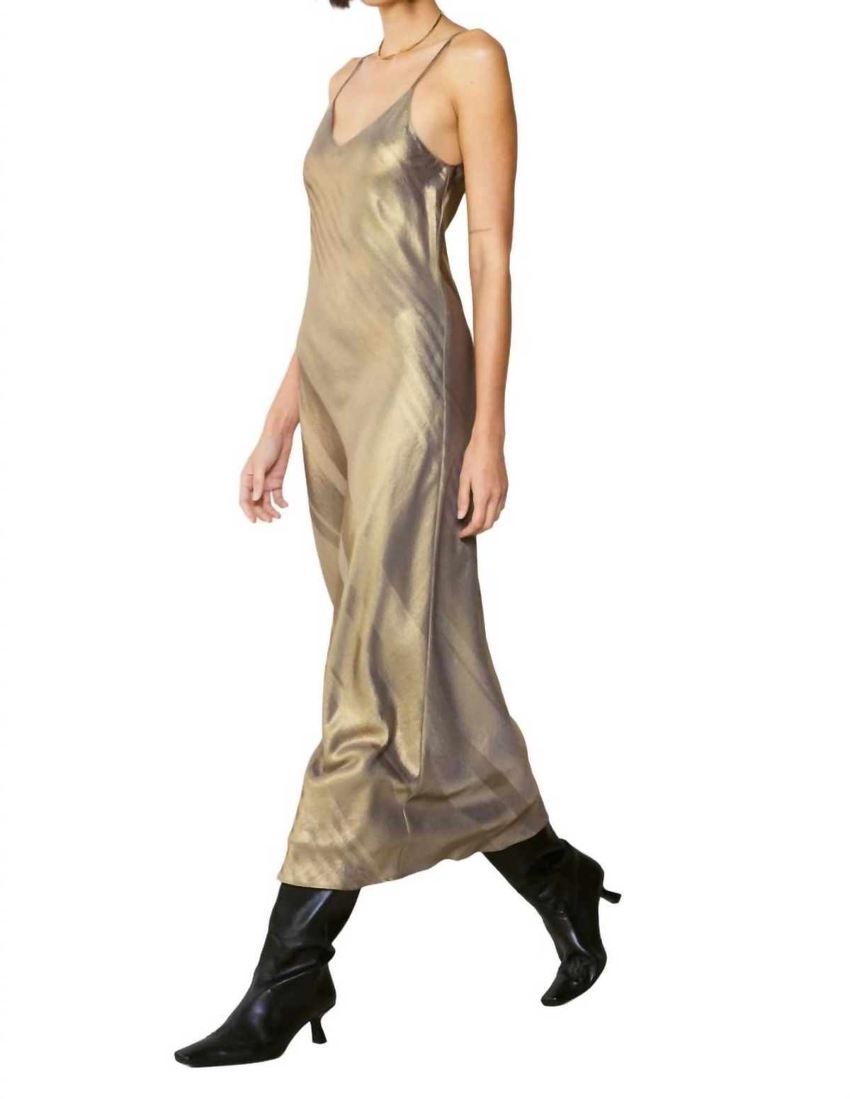 Style 1-835423247-149 current air Size L Gold Cocktail Dress on Queenly