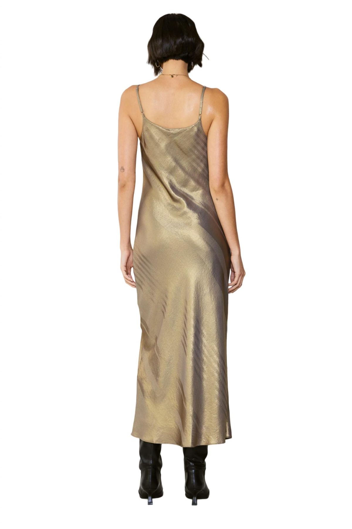 Style 1-835423247-149 current air Size L Gold Cocktail Dress on Queenly