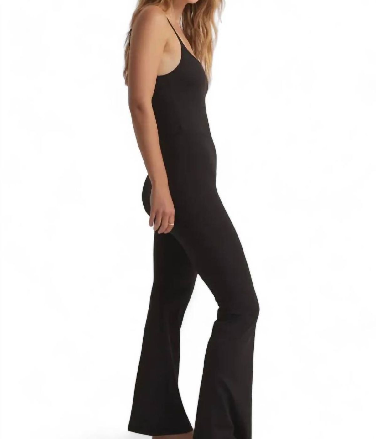 Style 1-3401521592-149 Z Supply Size L Black Formal Jumpsuit on Queenly