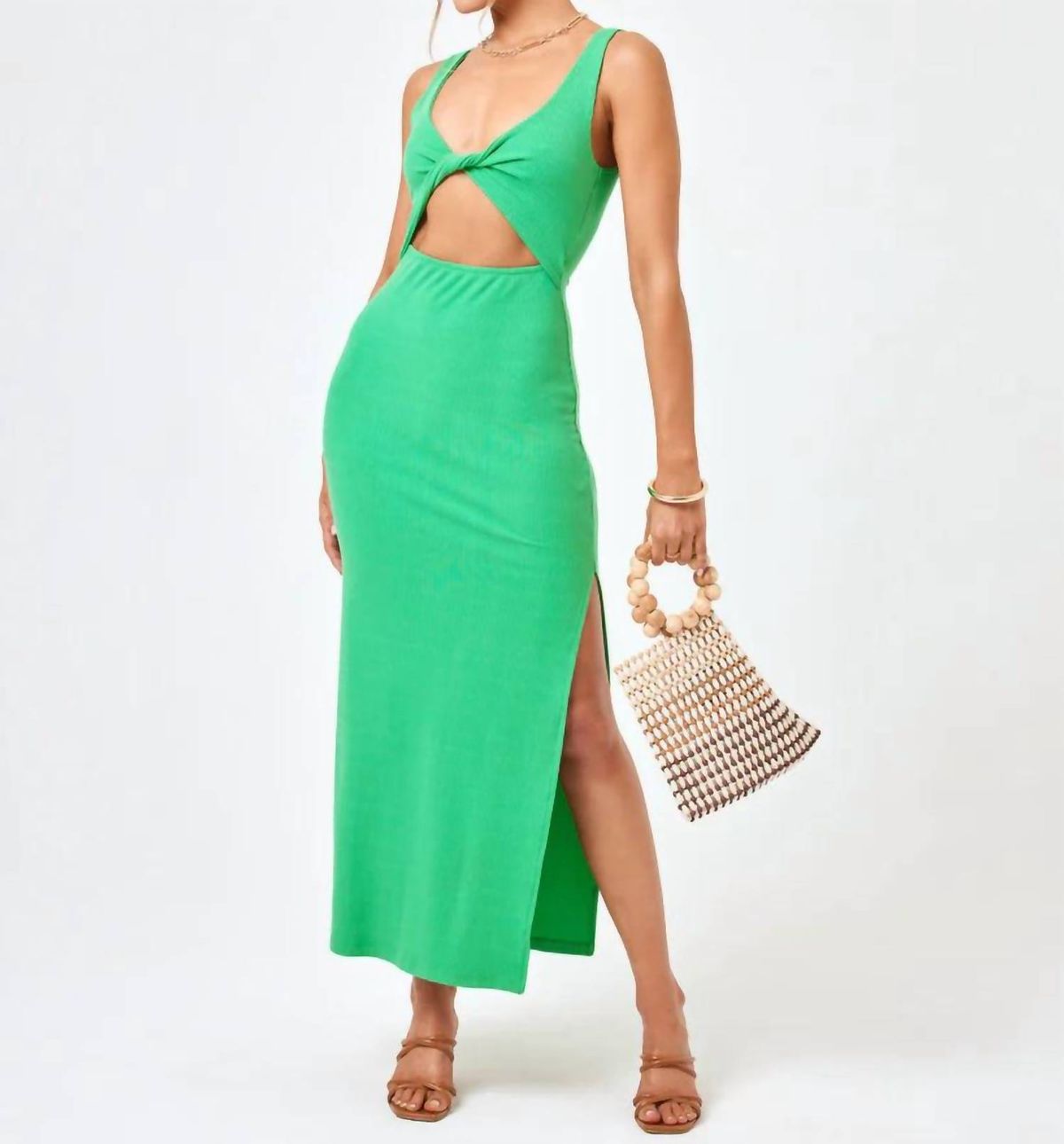 Style 1-1517371024-149 L*SPACE Size L Prom Green Cocktail Dress on Queenly