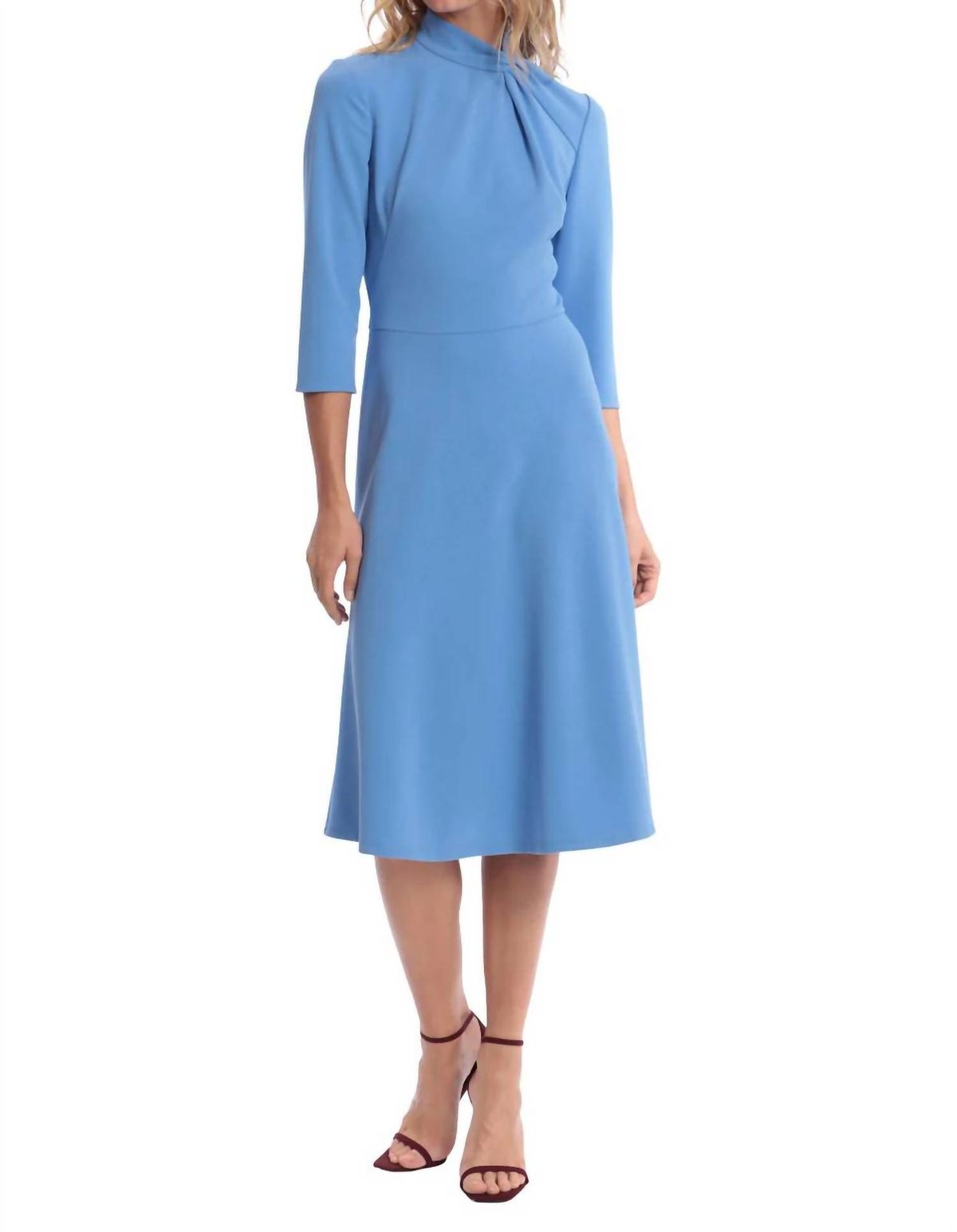 Style 1-2649612902-1498 Donna Morgan Size 4 Blue Cocktail Dress on Queenly