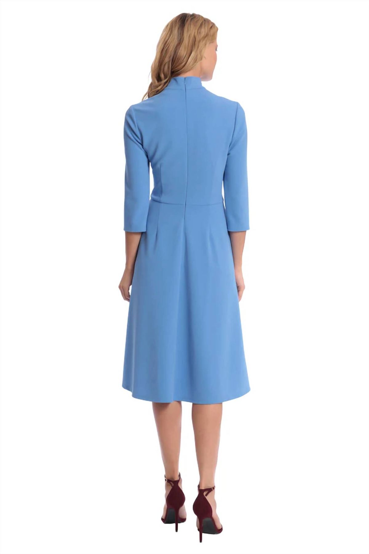 Style 1-2649612902-1498 Donna Morgan Size 4 Blue Cocktail Dress on Queenly