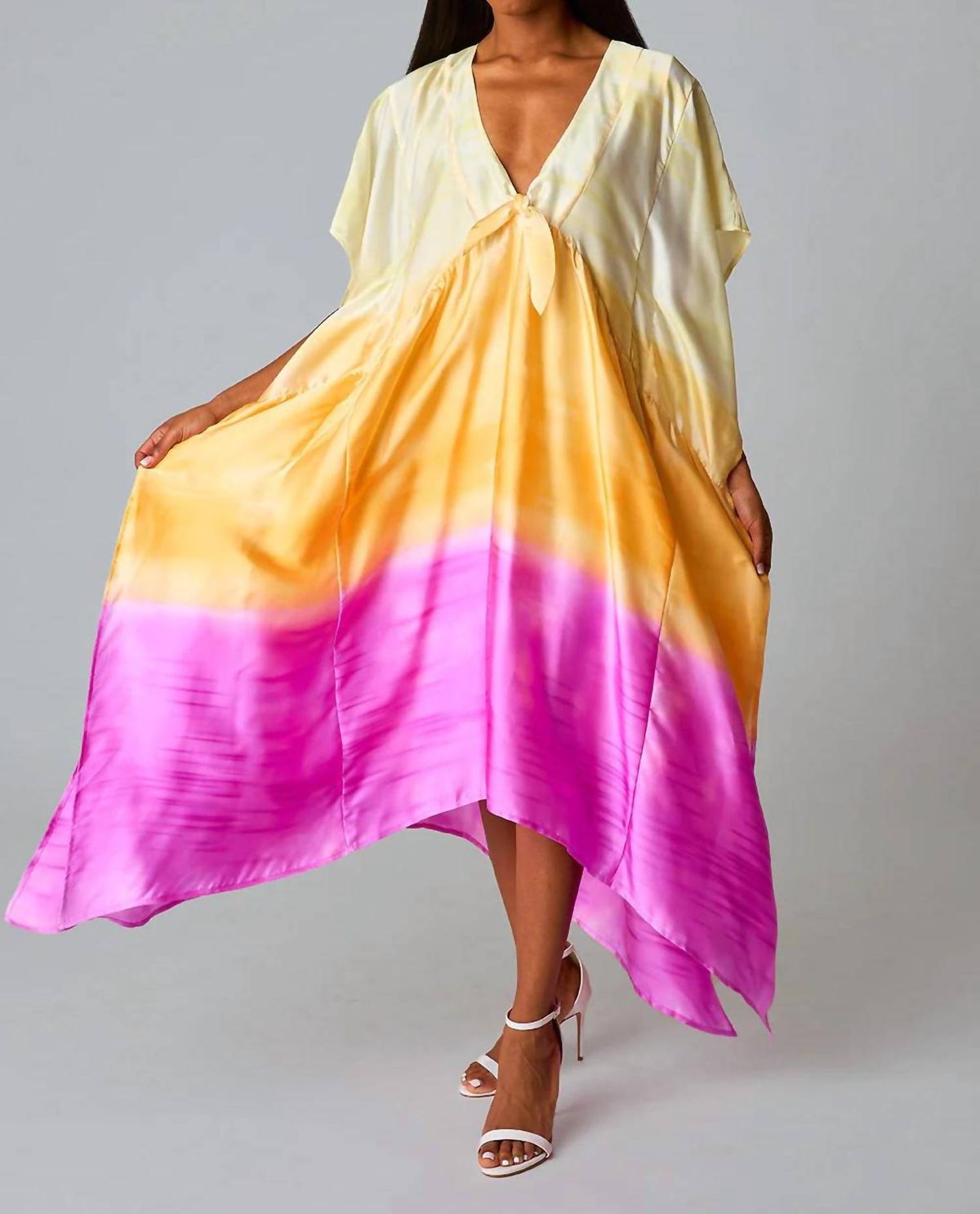 Style 1-2327677407-892 BUDDYLOVE Size M Yellow Floor Length Maxi on Queenly