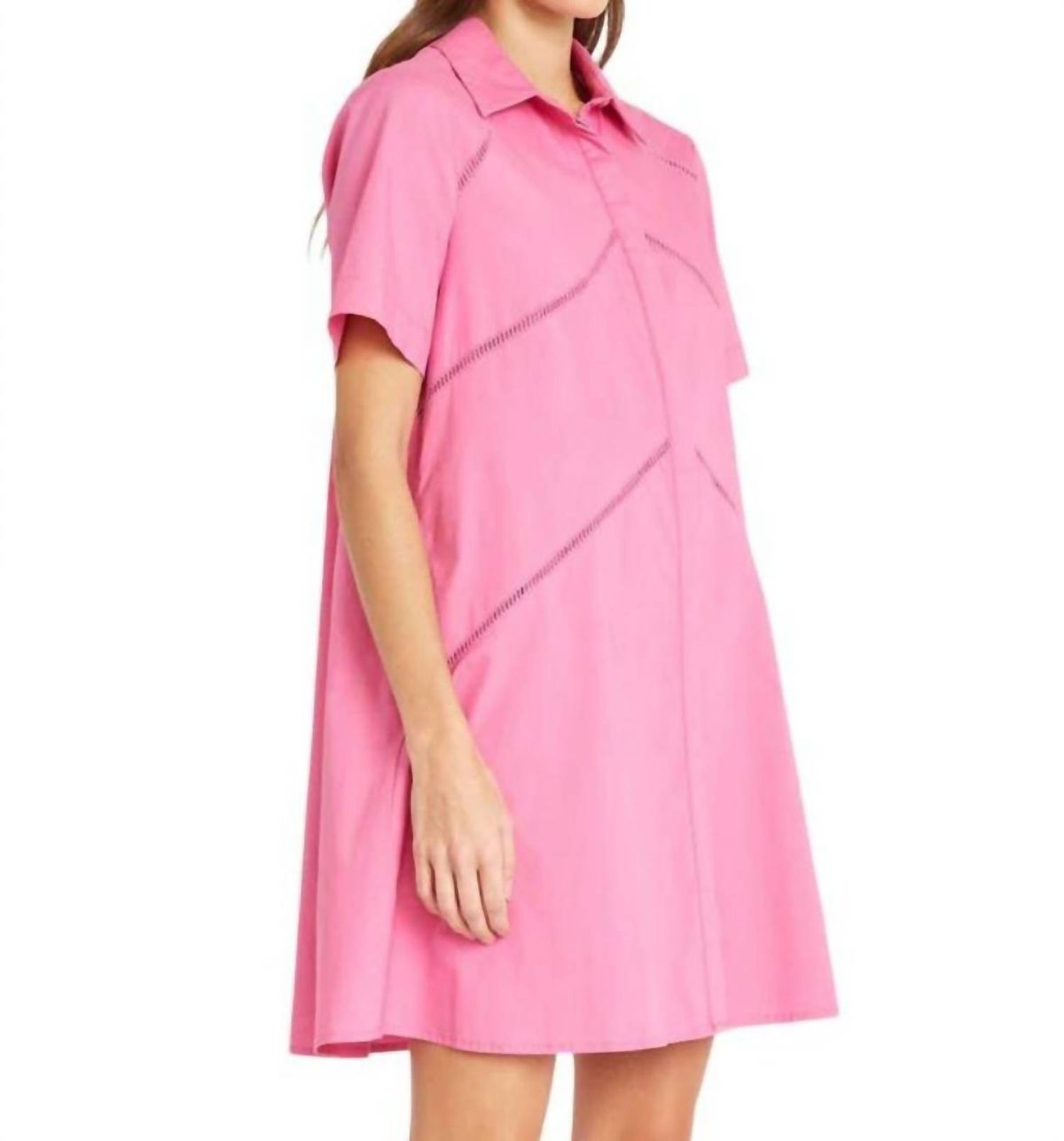 Style 1-920502442-425 Donna Morgan Size 8 High Neck Pink Cocktail Dress on Queenly