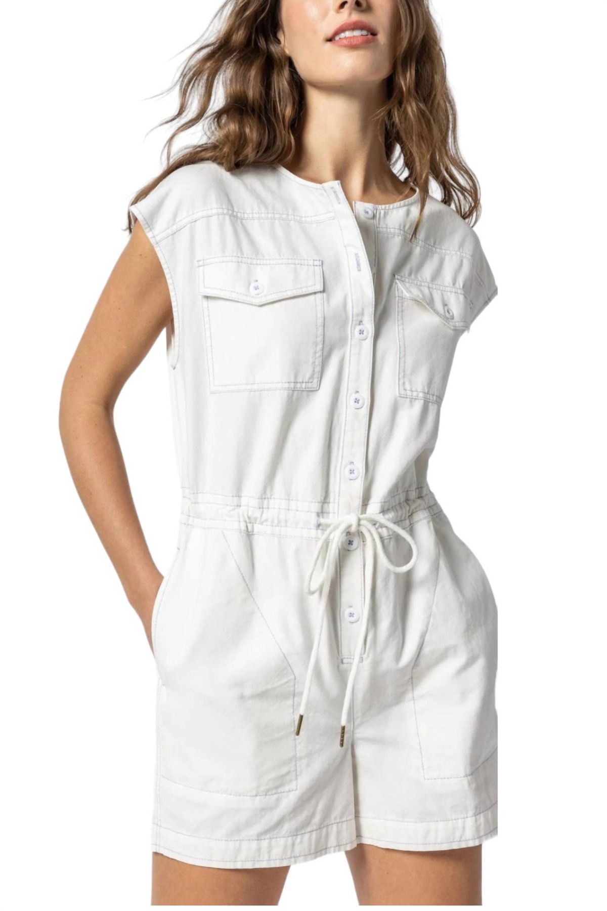 Style 1-4095007853-149 Lilla P Size L White Formal Jumpsuit on Queenly