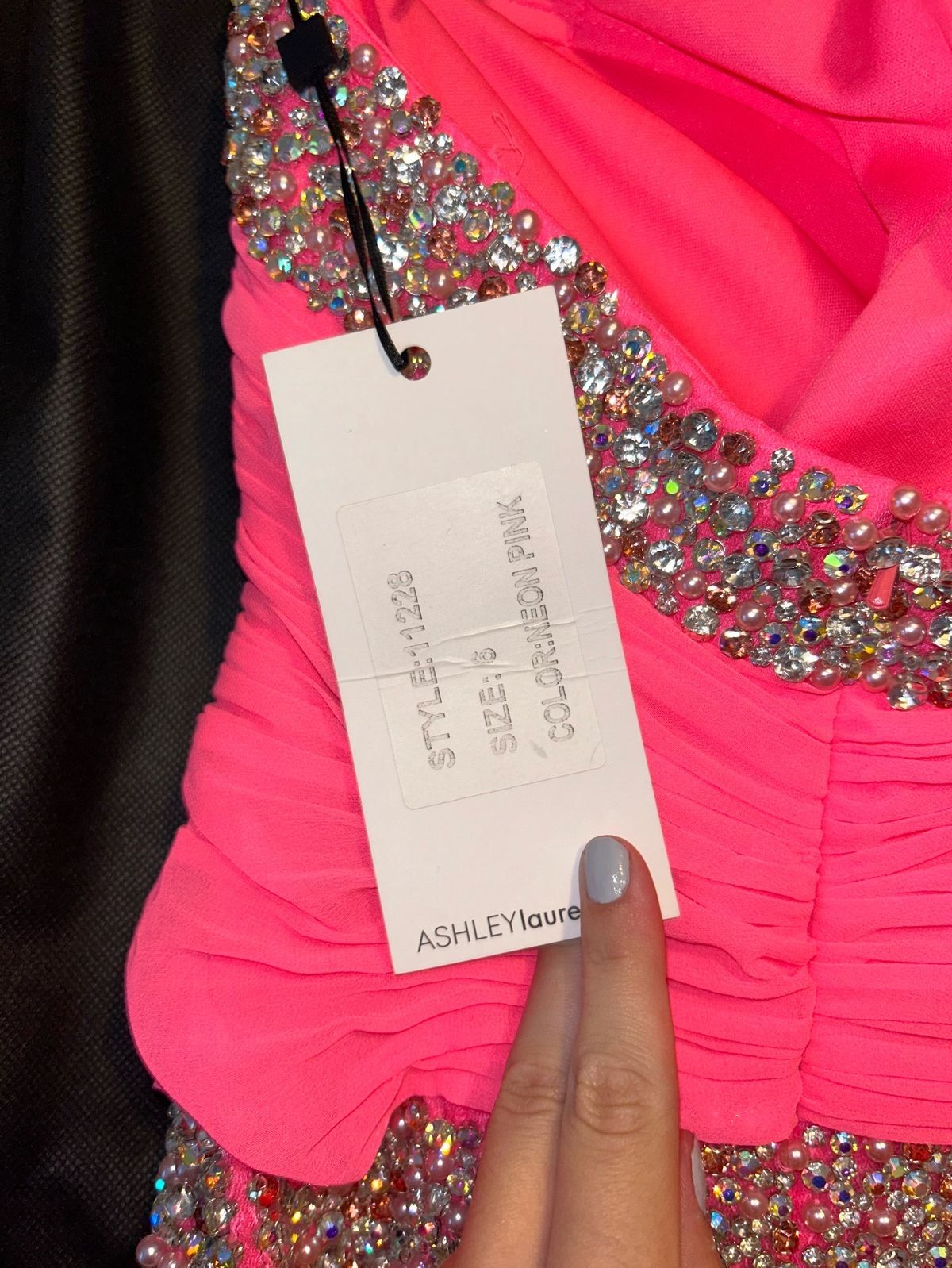 Style 11228 Ashley Lauren Size 6 Pageant One Shoulder Pink Cocktail Dress on Queenly