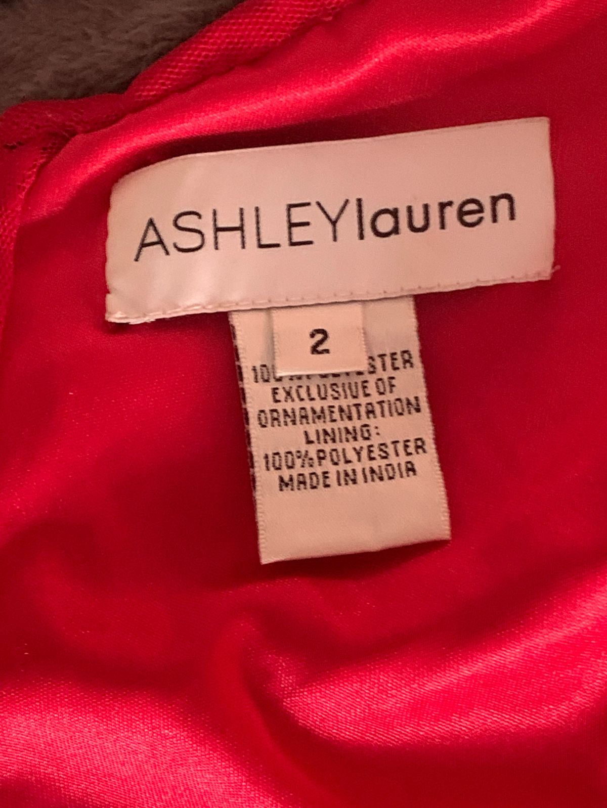 Ashley Lauren Size 2 Nightclub Plunge Red Cocktail Dress on Queenly