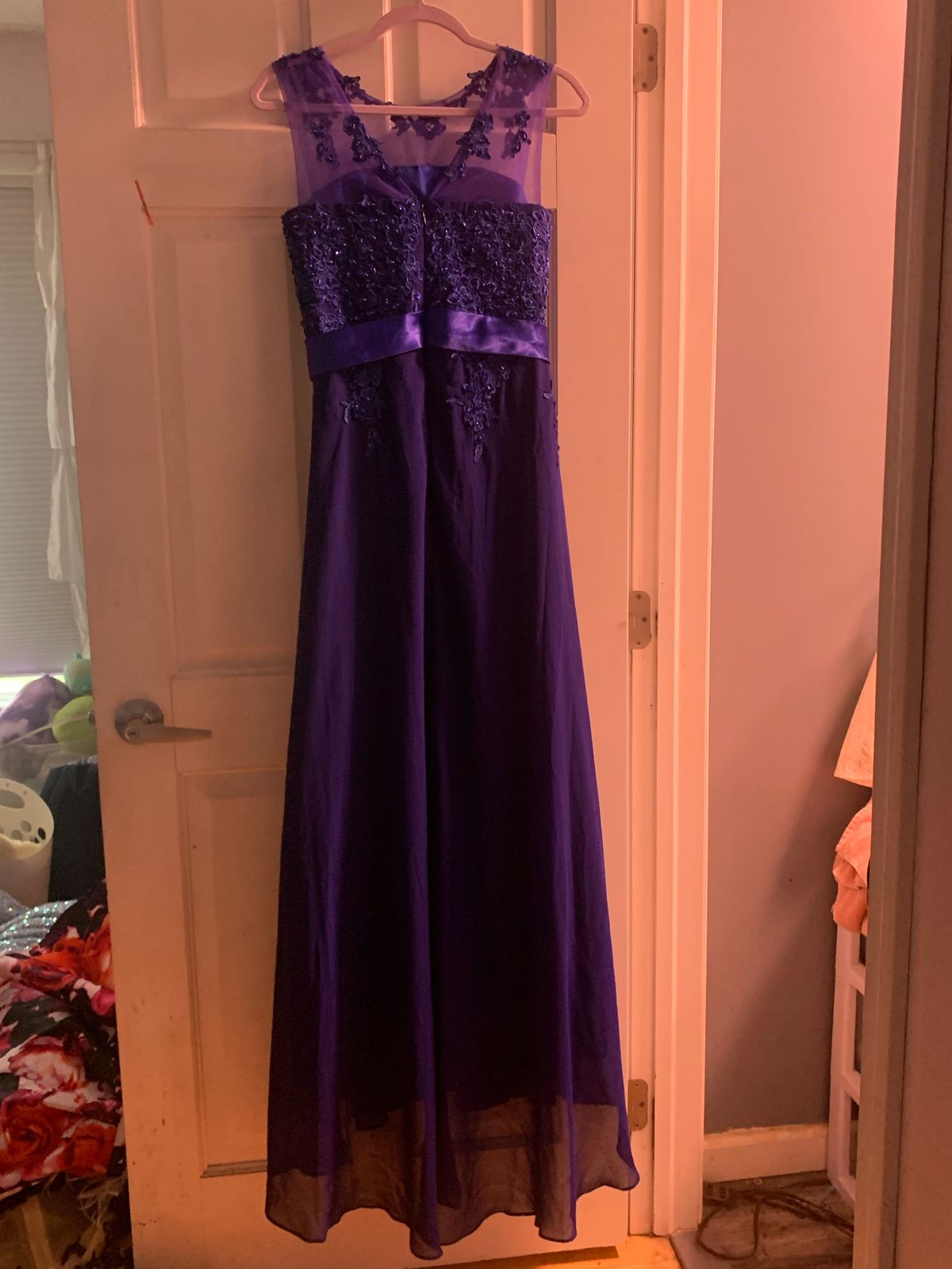 edaíer Size 4 Prom Blue A-line Dress on Queenly