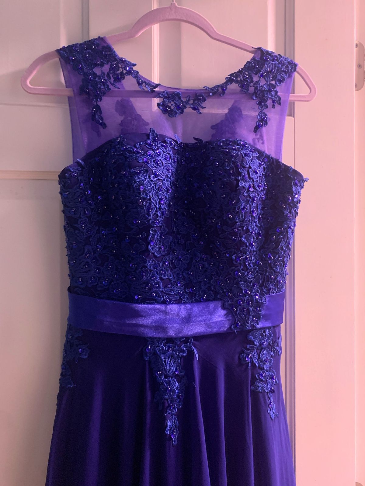 edaíer Size 4 Prom Blue A-line Dress on Queenly