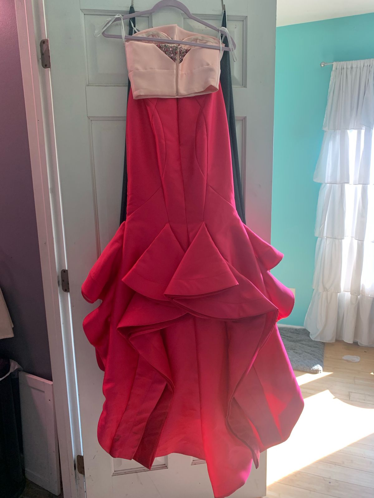 Rachel Allan Size 2 Prom Strapless Pink Mermaid Dress on Queenly