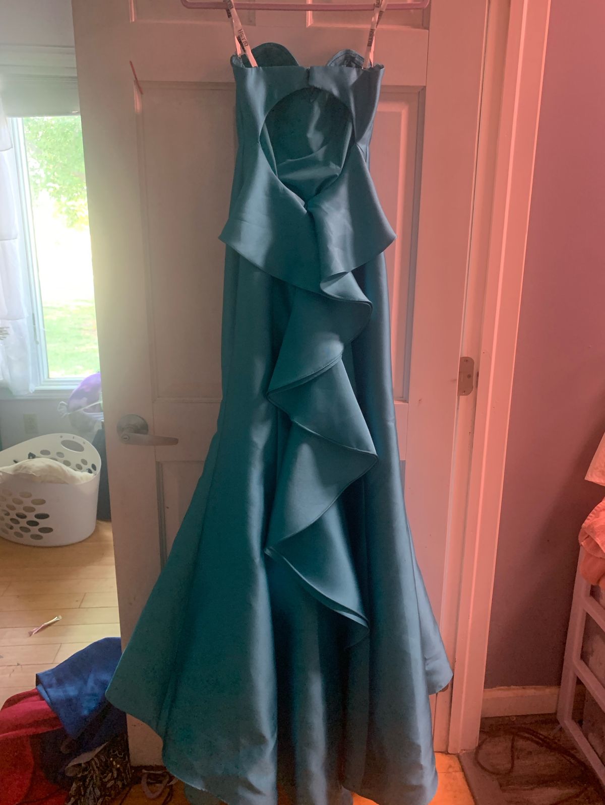 Blush Prom Size 2 Prom Strapless Blue Mermaid Dress on Queenly