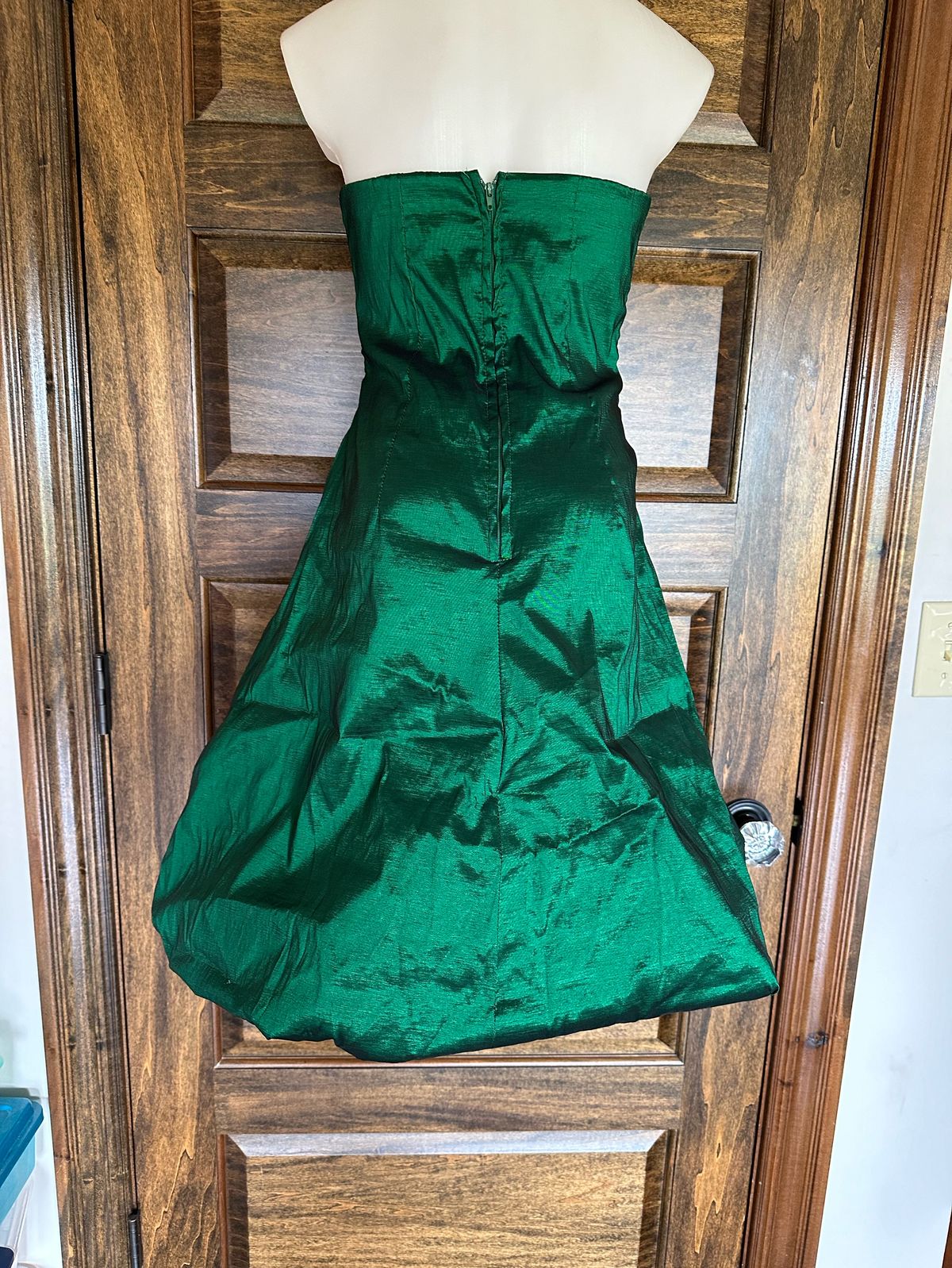 City Studio Size S Homecoming Strapless Green Cocktail Dress on Queenly