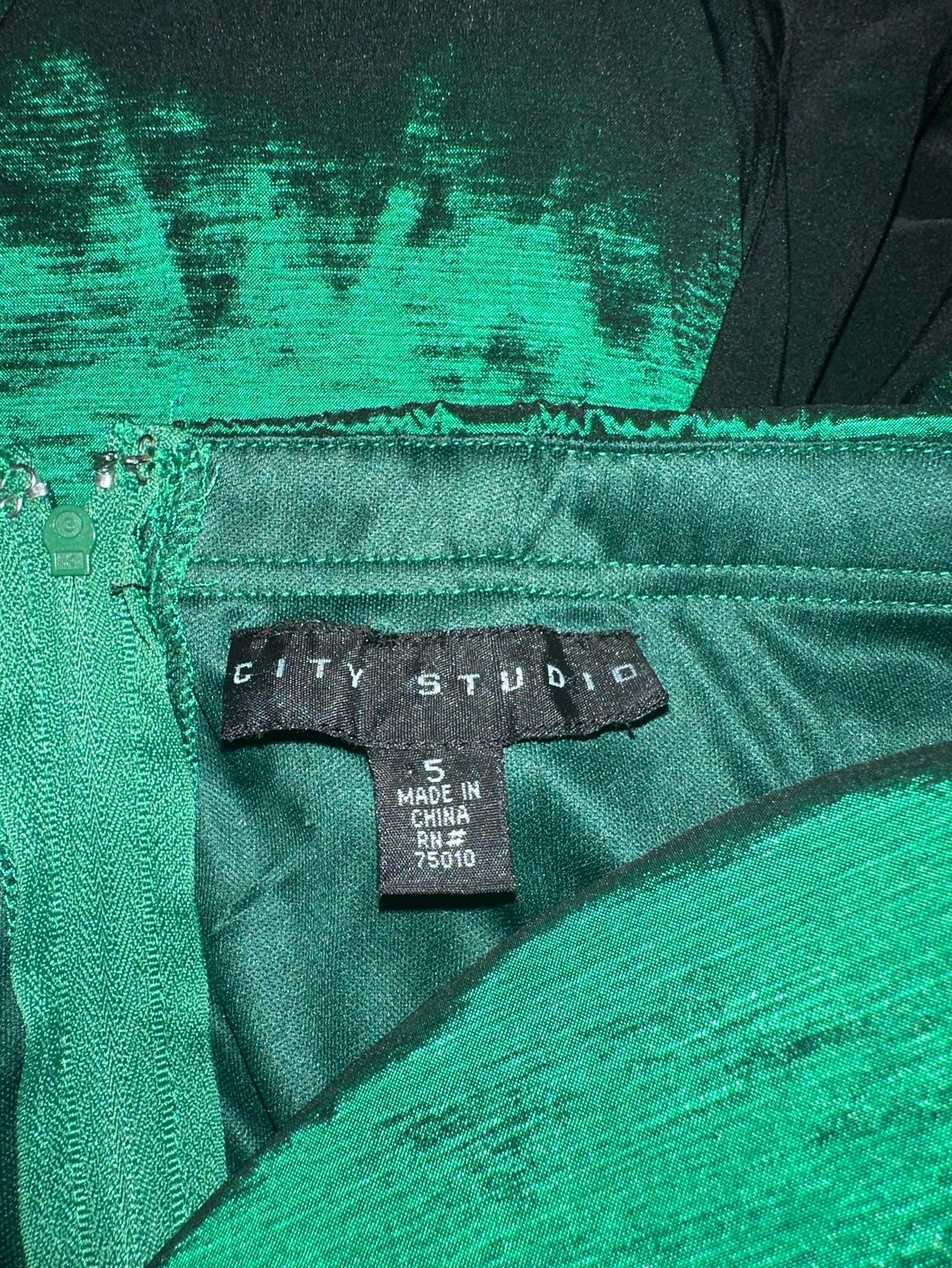 City Studio Size S Homecoming Strapless Green Cocktail Dress on Queenly