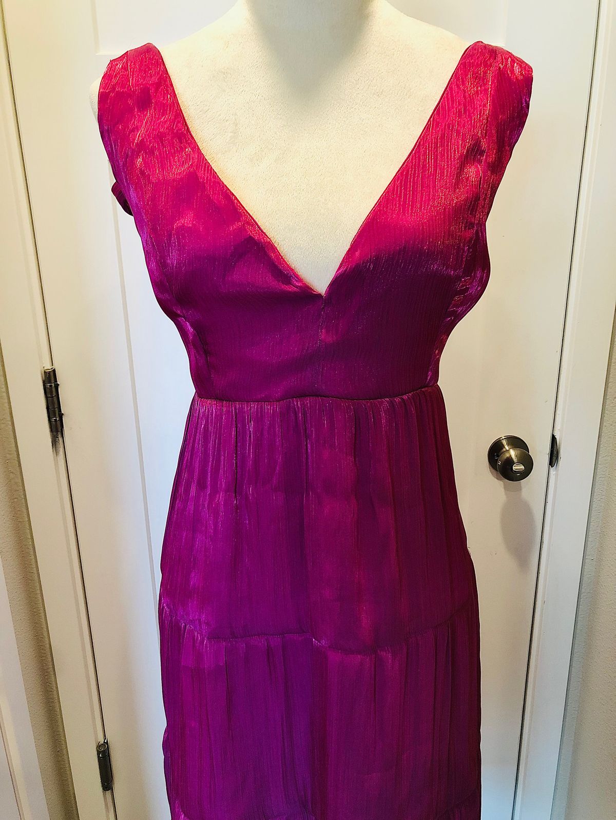 Lulus Size XL Plunge Pink A-line Dress on Queenly