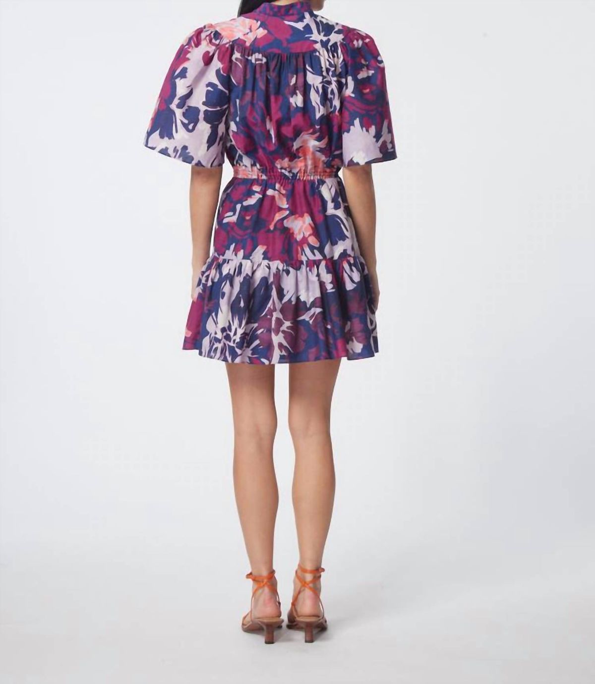 Style 1-314473276-74 GILNER FARRAR Size S Floral Purple Cocktail Dress on Queenly