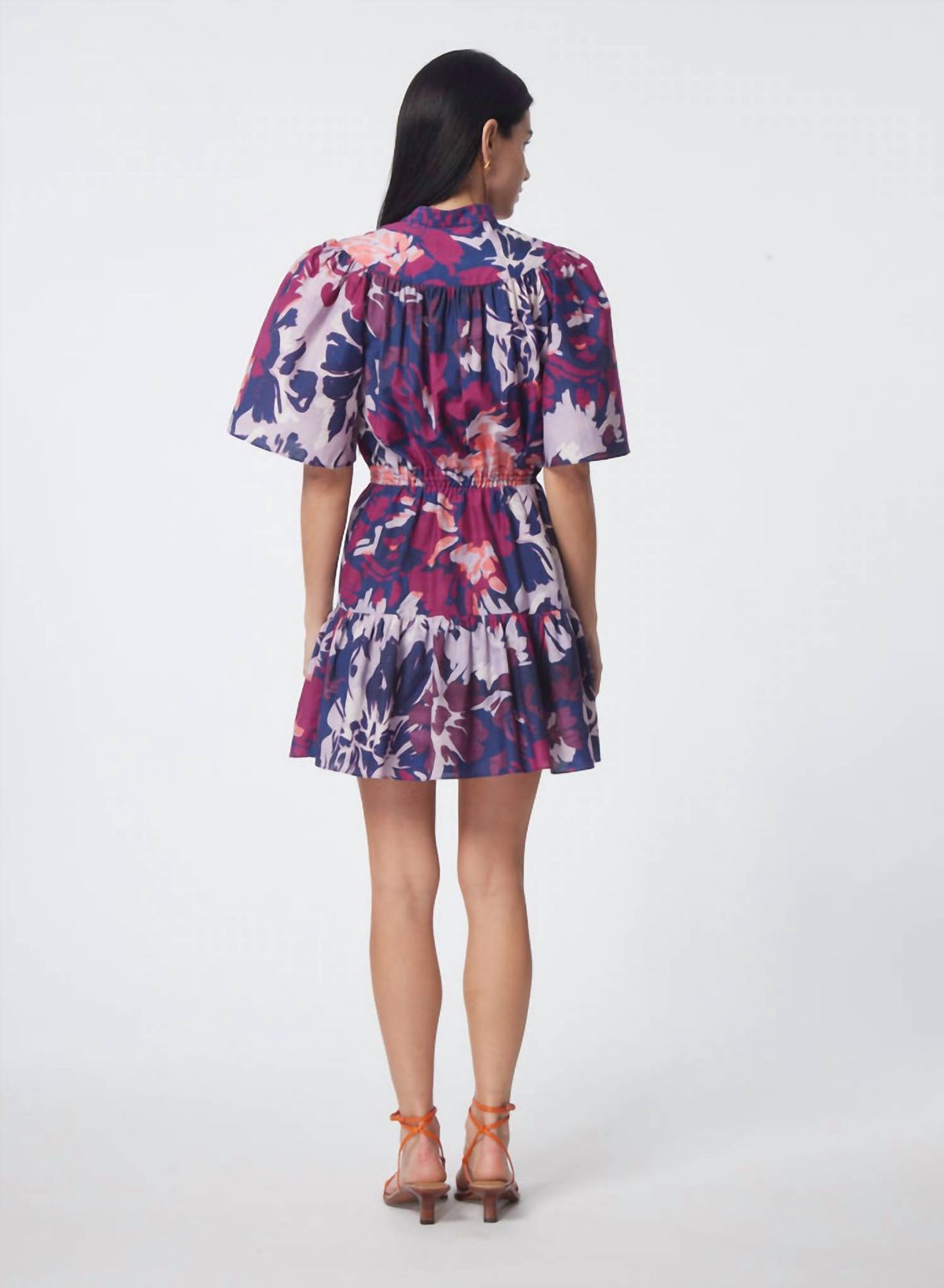 Style 1-314473276-74 GILNER FARRAR Size S Floral Purple Cocktail Dress on Queenly